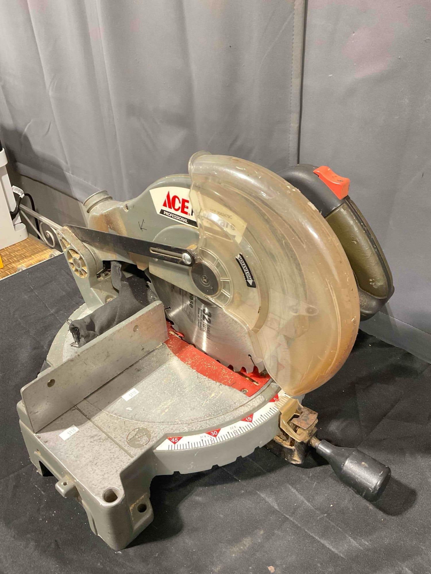 Ace Hardware 10" Miter Saw Model 2062479C. Tested, Works. Good Condition. See pics. - 2
