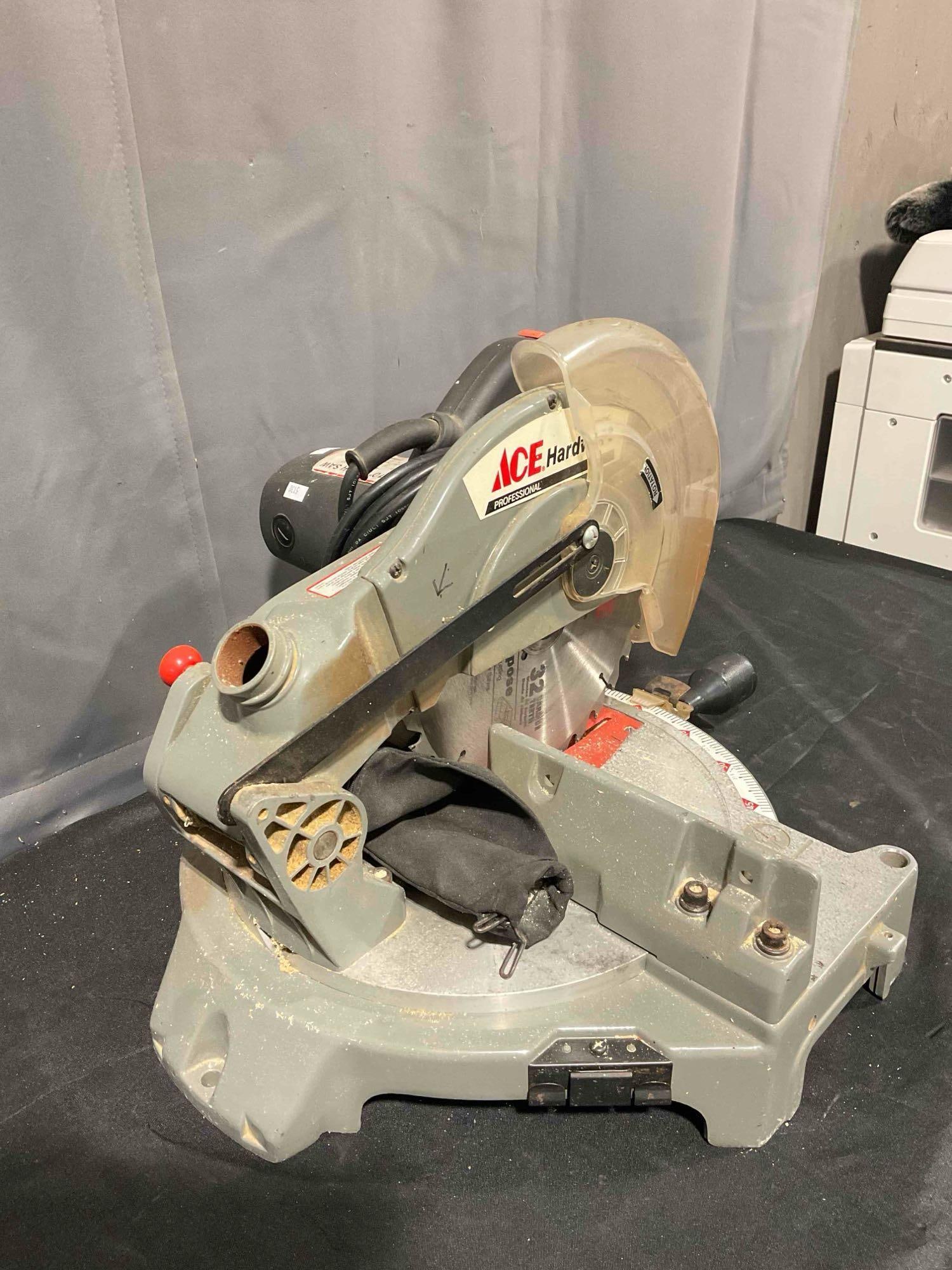 Ace Hardware 10" Miter Saw Model 2062479C. Tested, Works. Good Condition. See pics. - 3