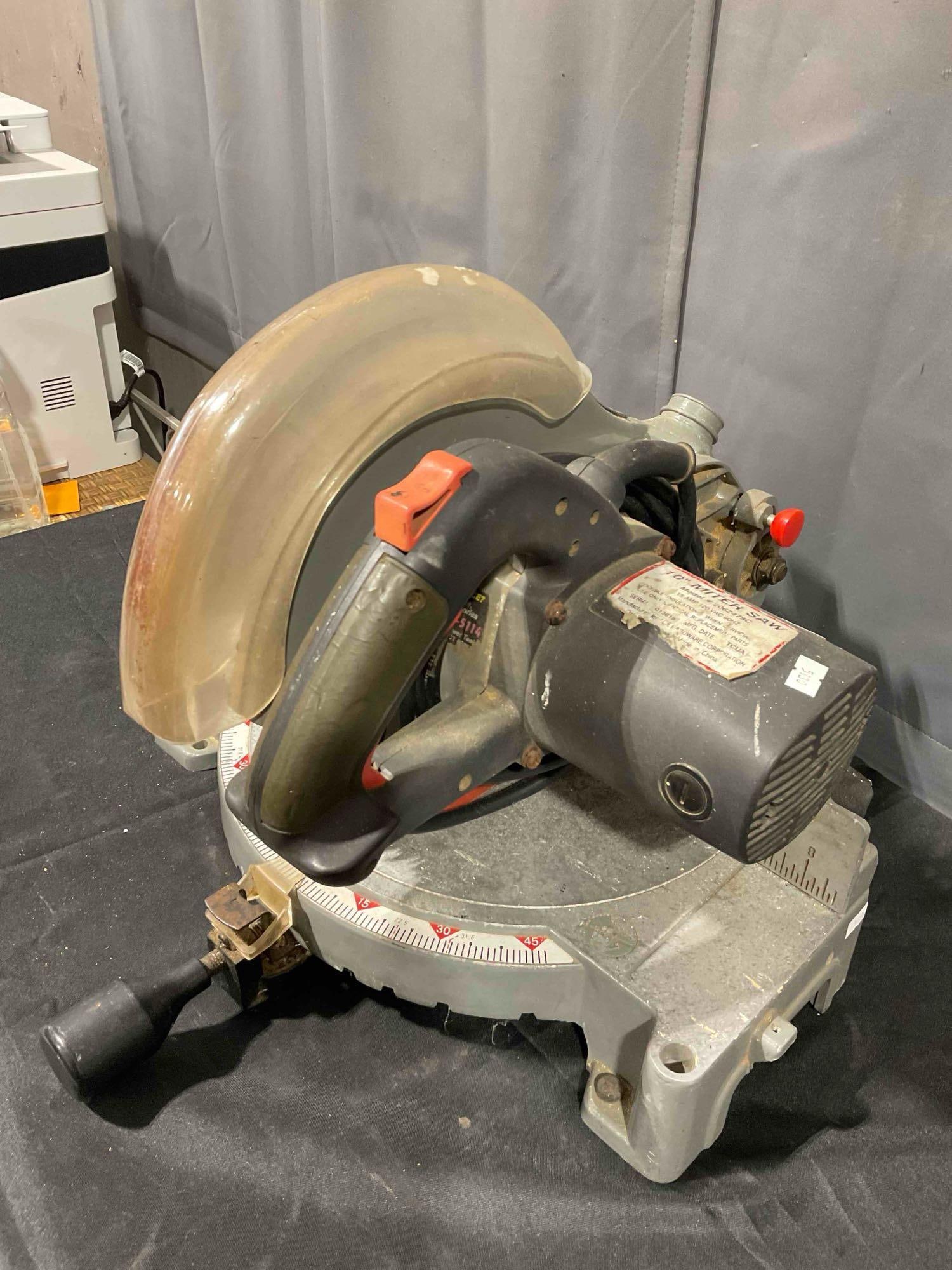 Ace Hardware 10" Miter Saw Model 2062479C. Tested, Works. Good Condition. See pics. - 7