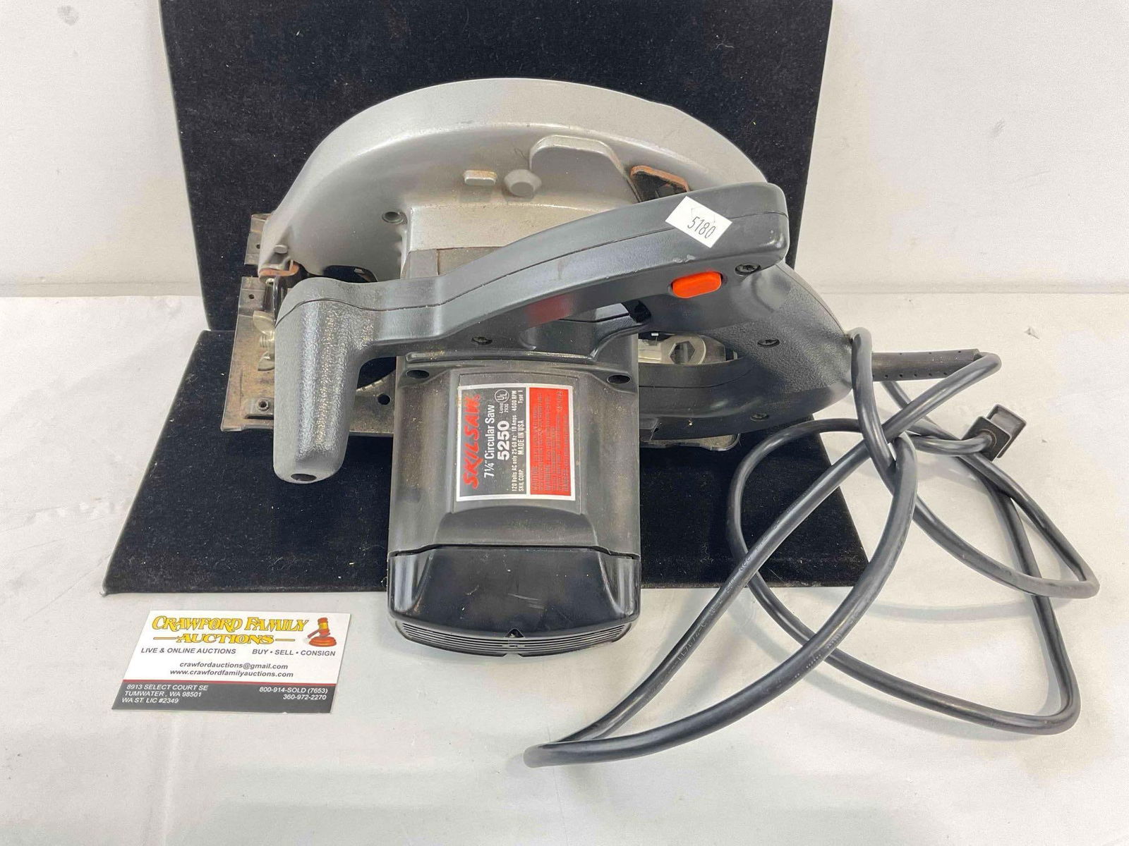 Skilsaw 7.25" Circular Saw Model 5250. Tested, Works. Very Good Condition. See pics. - 5