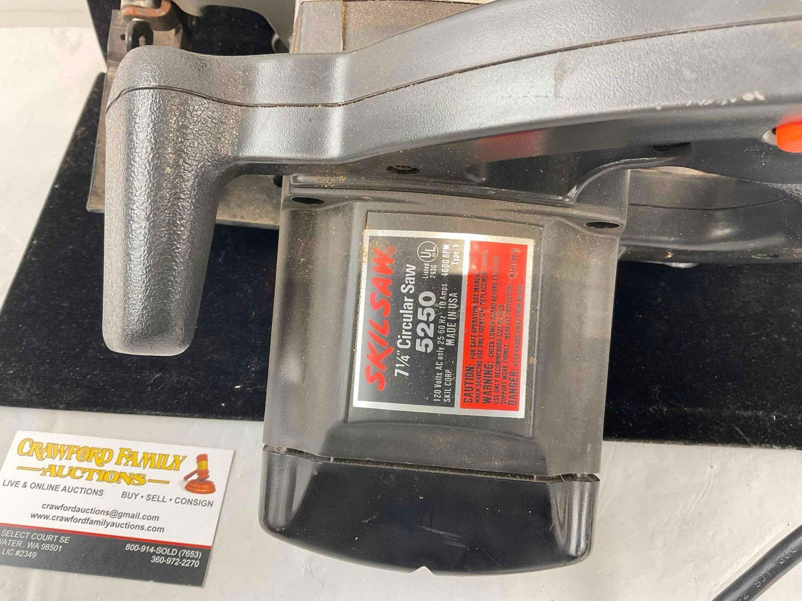 Skilsaw 7.25" Circular Saw Model 5250. Tested, Works. Very Good Condition. See pics. - 8