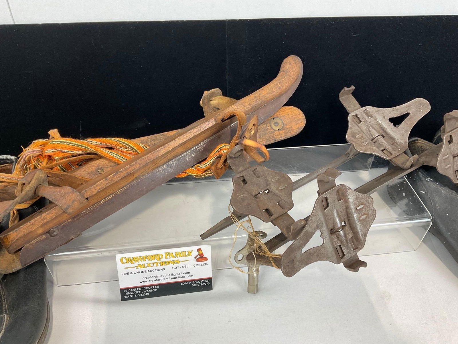 2 Pairs of Vintage/Antique Baseball Cleats & 2 pair of Ice Skates - 3