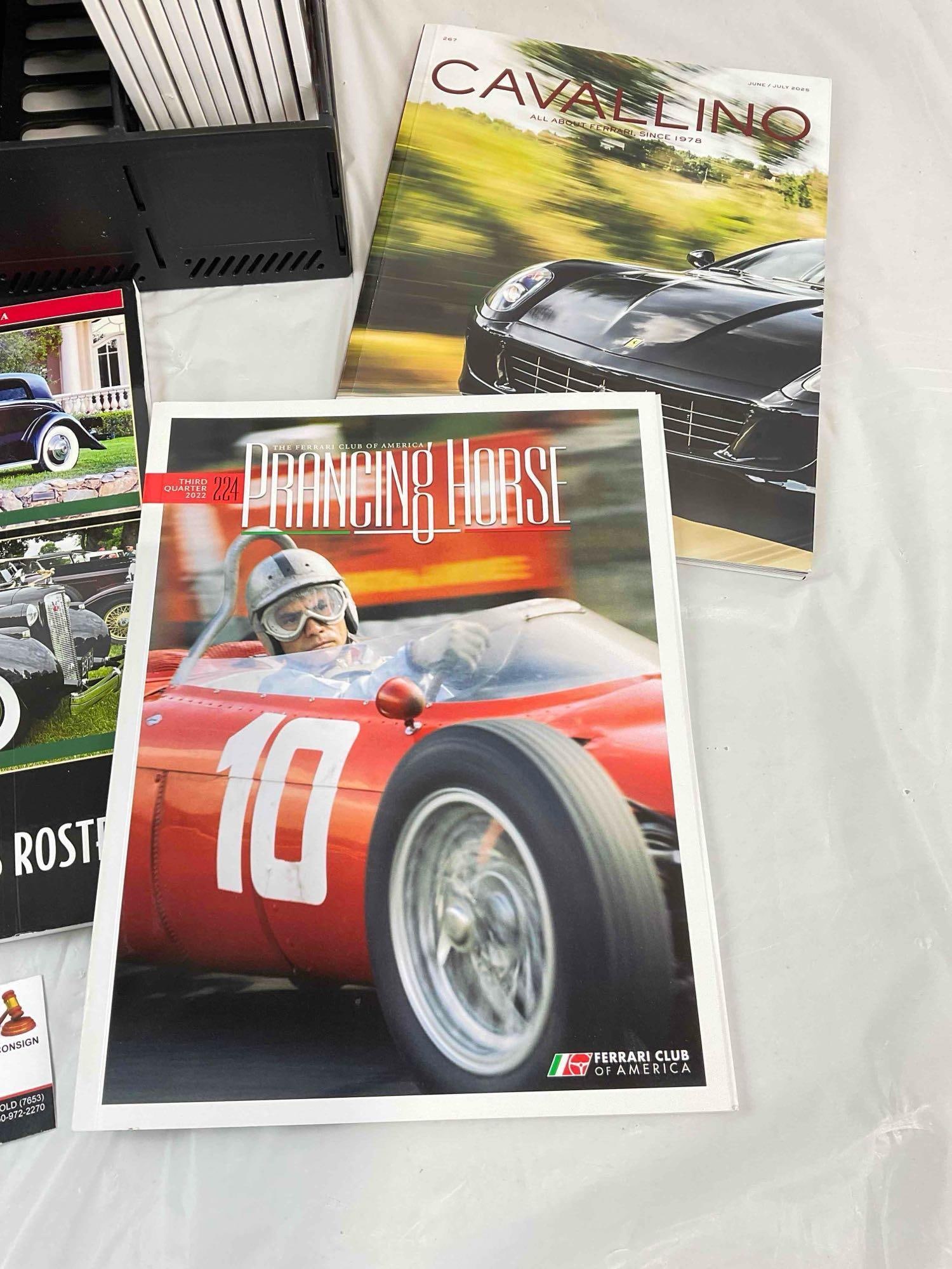 38 pcs Automobile & Car Racing Magazines, incl. Prancing Horse, Cavallino, Bulletin & More! - 4