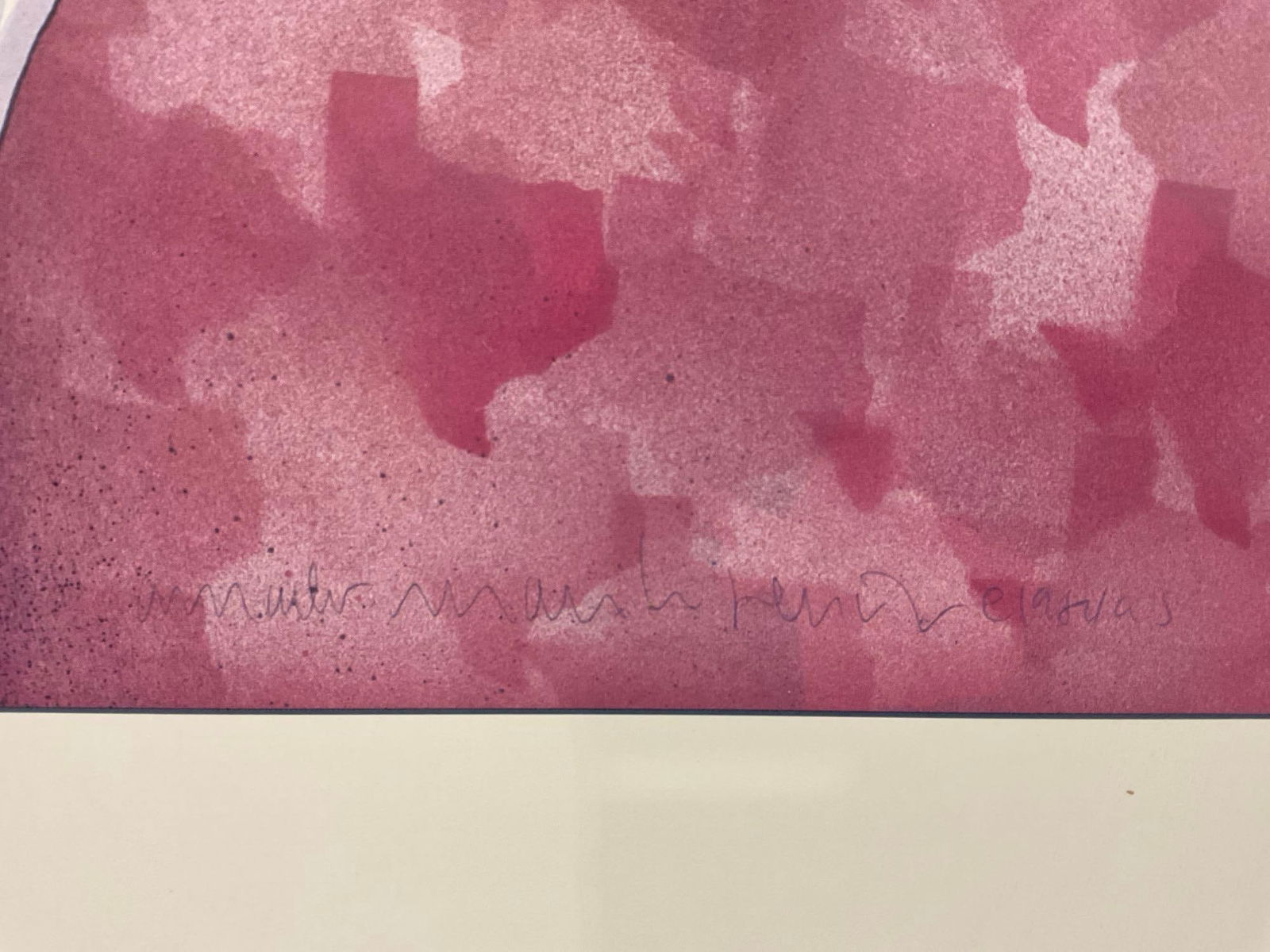 Framed Poster, Fiesta 1984 Laguna Gloria Art Museum, approx 33h x 25w x 3d inches, Austin Texas - 4