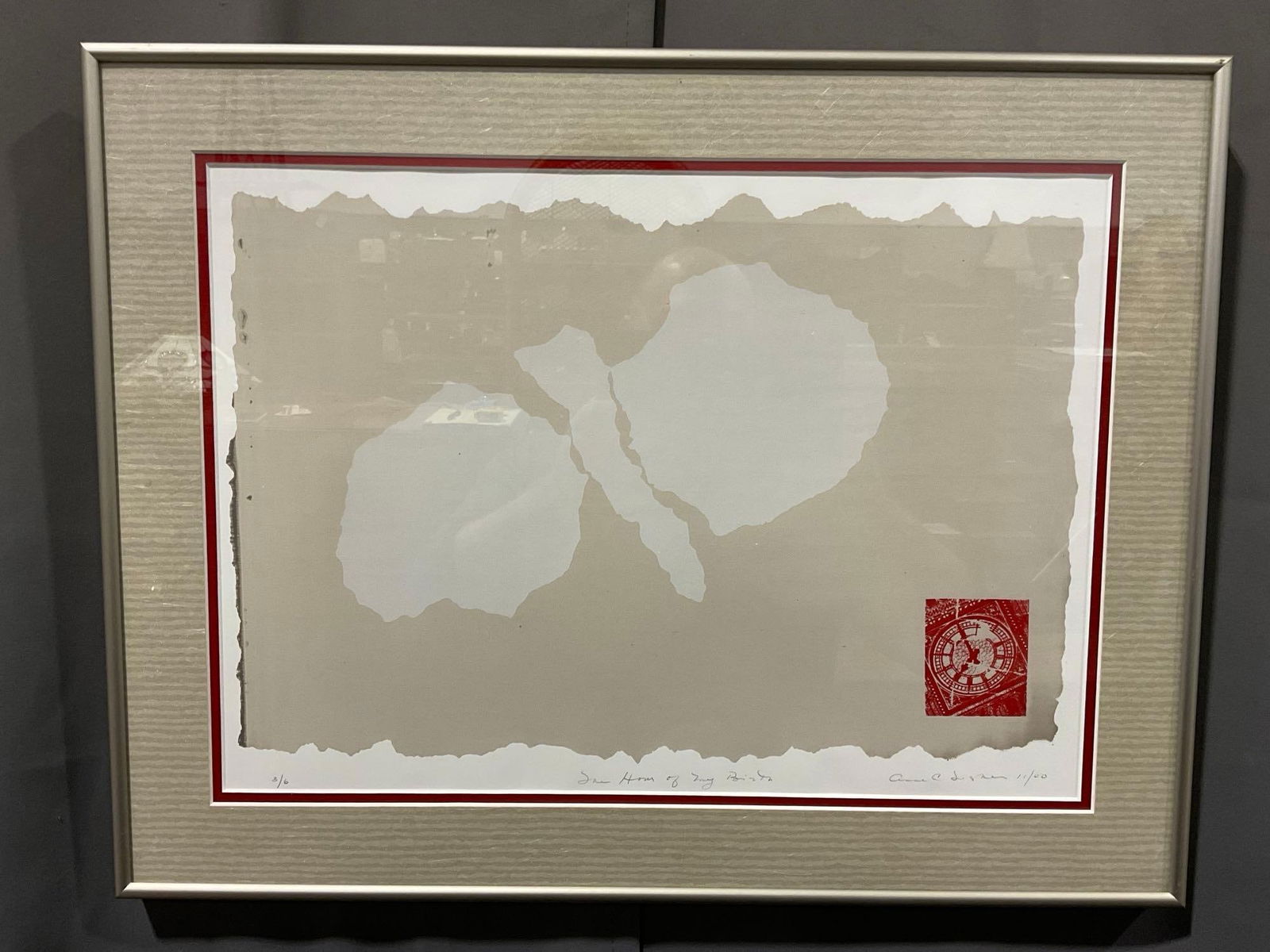 Framed Signed & #d 3/6 Litho, titled, Abstract piece, Signed by artist, 18h x 24w x 3d inches (1 of 6)