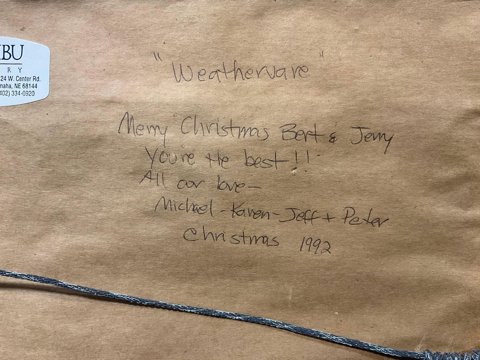 Framed Quilt Section, titled Weathervane, approx 20h x 20w x 3d inches - 5