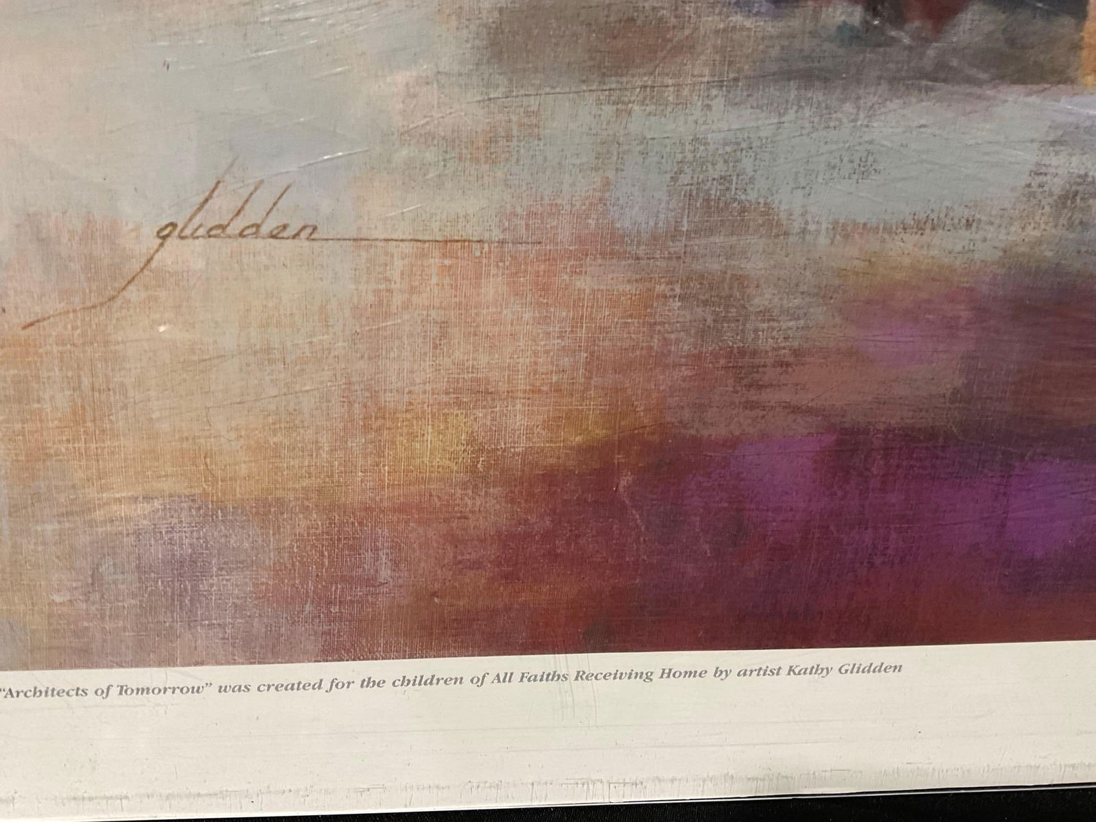 Poster titled Architects of Tomorrow by Artist Kathy Glidden, 25h x 19w inches - 4