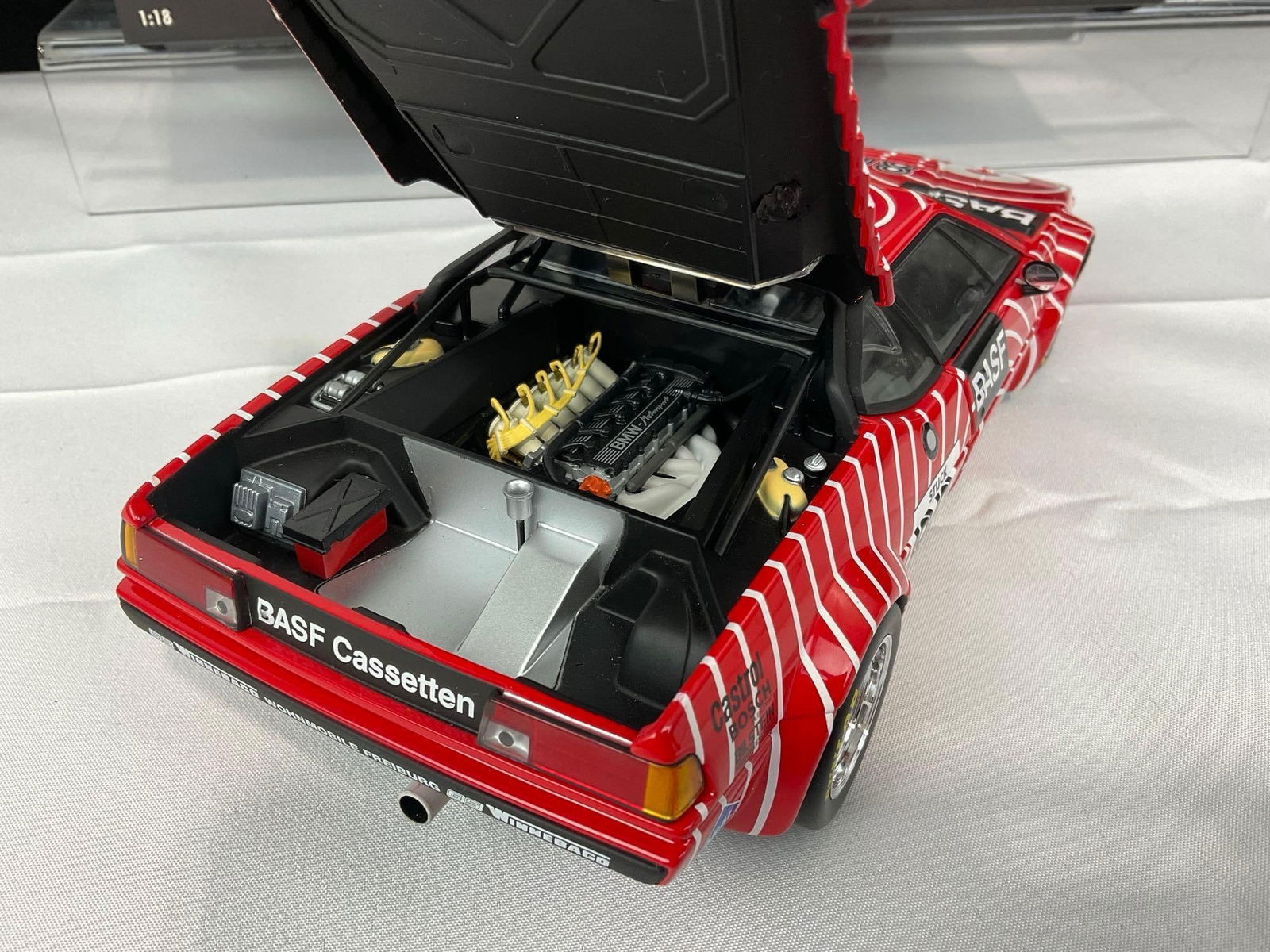 Minichamps 1980 BMW M-1 Procar BASF Champion Hans Stuck, 1/18 Scale Diecast Car Model orig box - 5