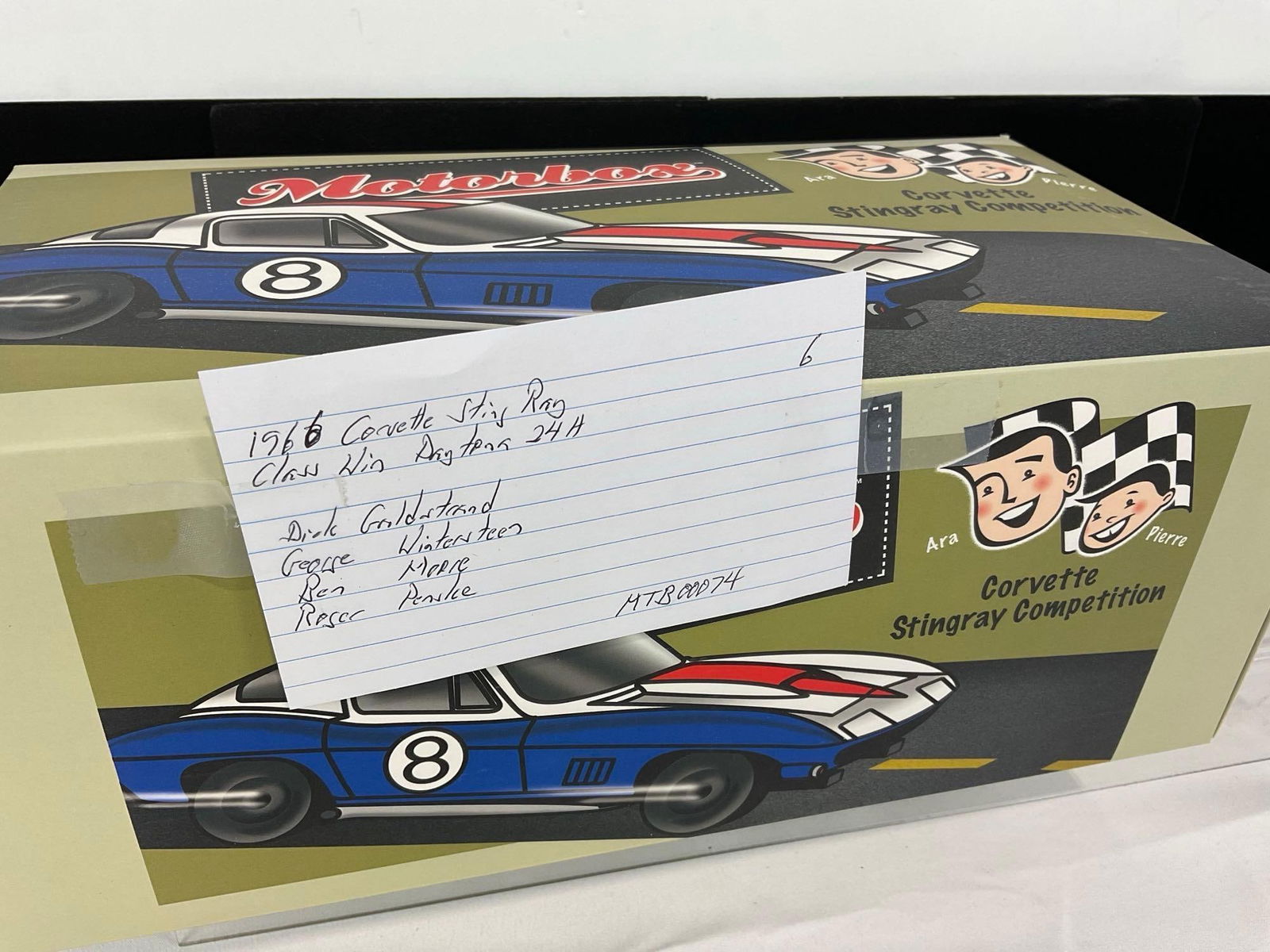 Motorbox 1966 Corvette Stingray Class Win Daytona 24H 1/18 Scale Diecast Car Model orig box - 7