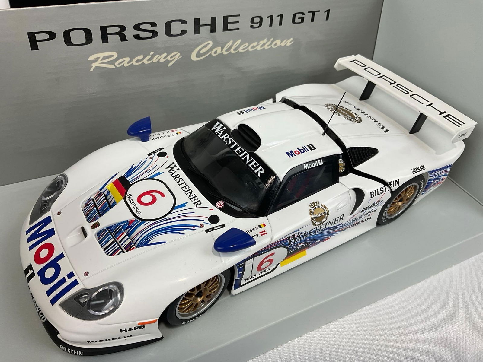 UT Models Porsche 911 GT1 Warsteiner Mobil1, 1/18 Scale Diecast Car Model orig box - 4