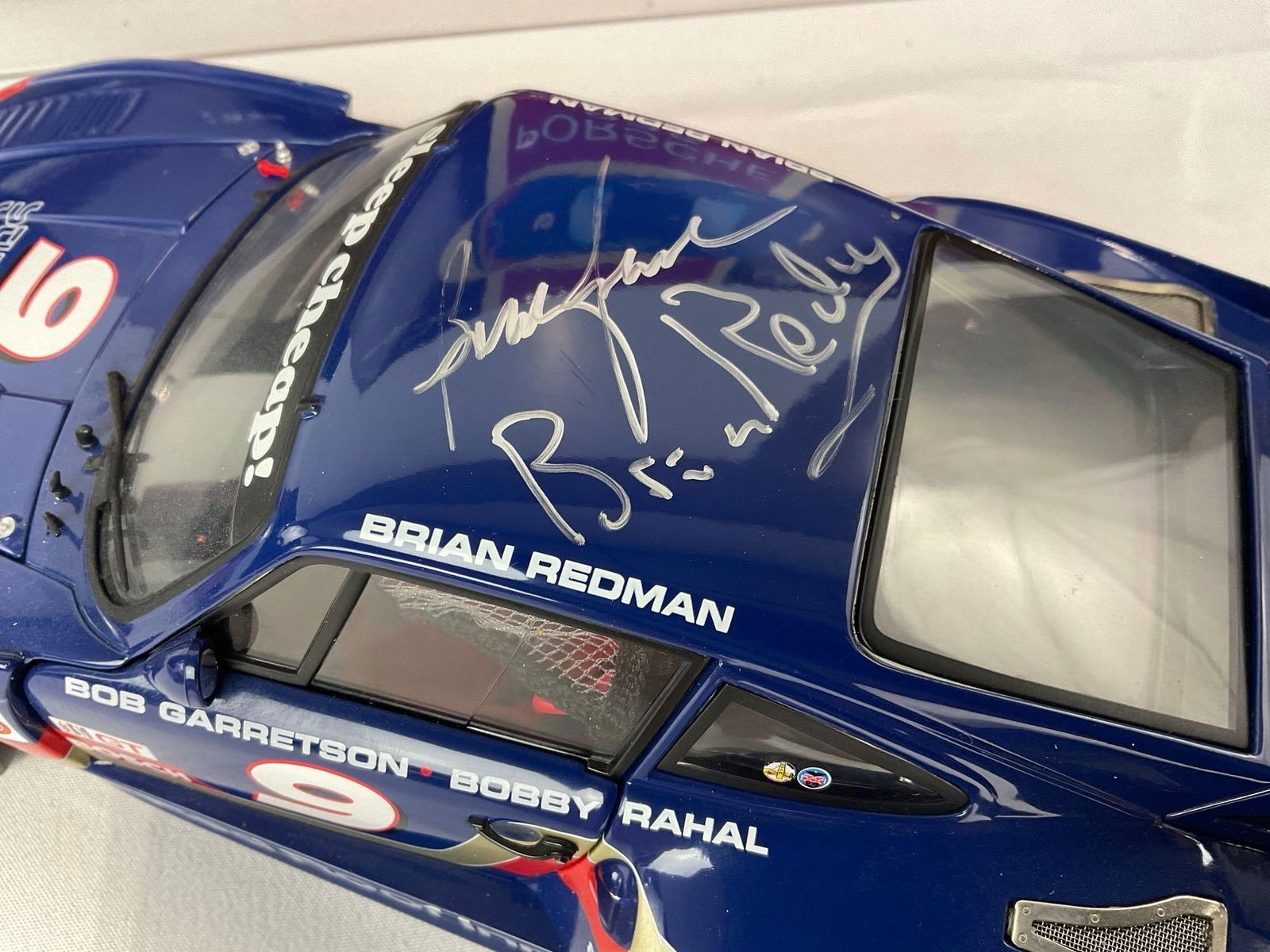 Carousel Porsche 935 Daytona Signed by Redman, Rahal & Garretson, 1/18 Scale Diecast Car Model orig - 3