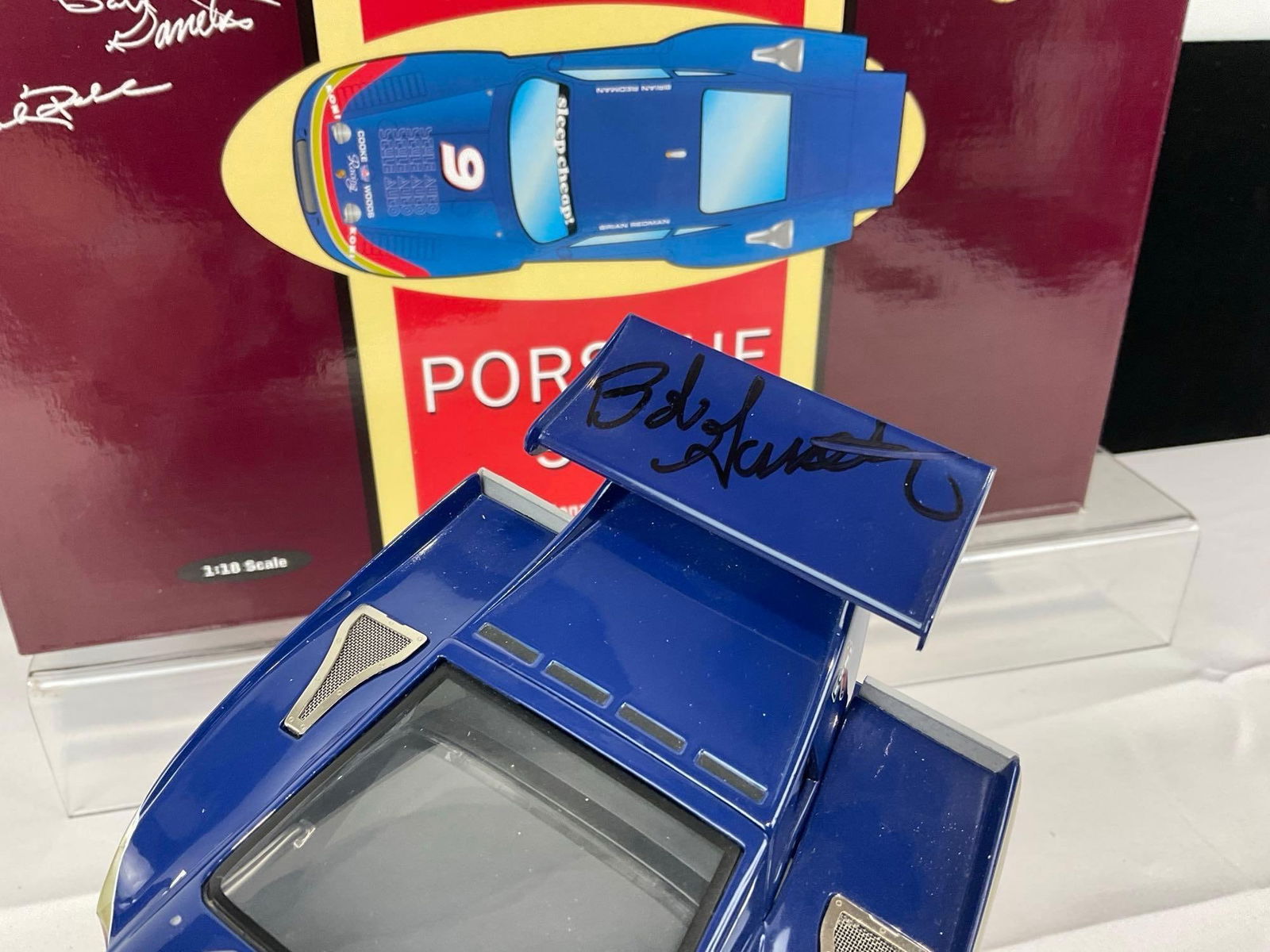 Carousel Porsche 935 Daytona Signed by Redman, Rahal & Garretson, 1/18 Scale Diecast Car Model orig - 4