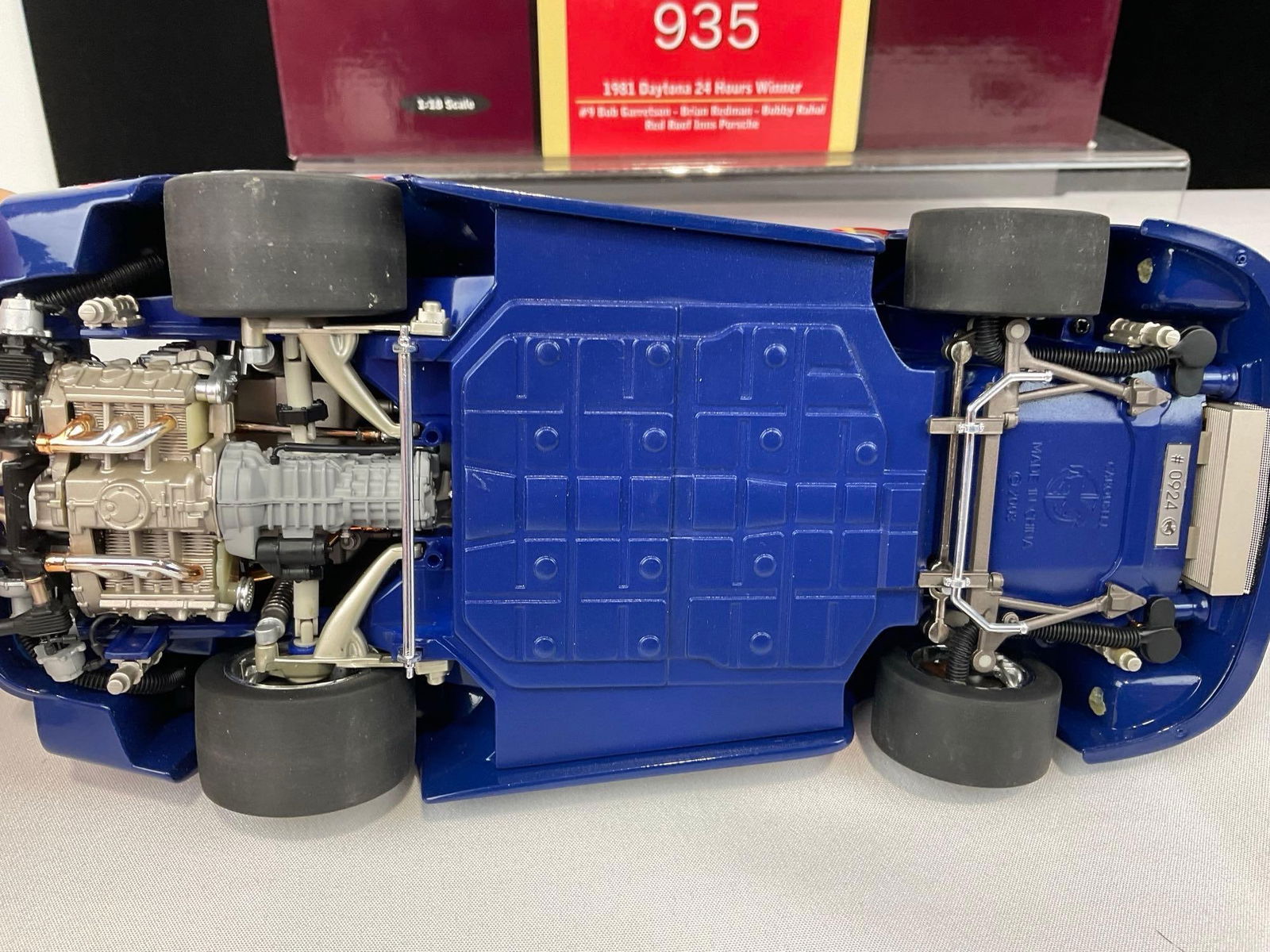 Carousel Porsche 935 Daytona Signed by Redman, Rahal & Garretson, 1/18 Scale Diecast Car Model orig - 9