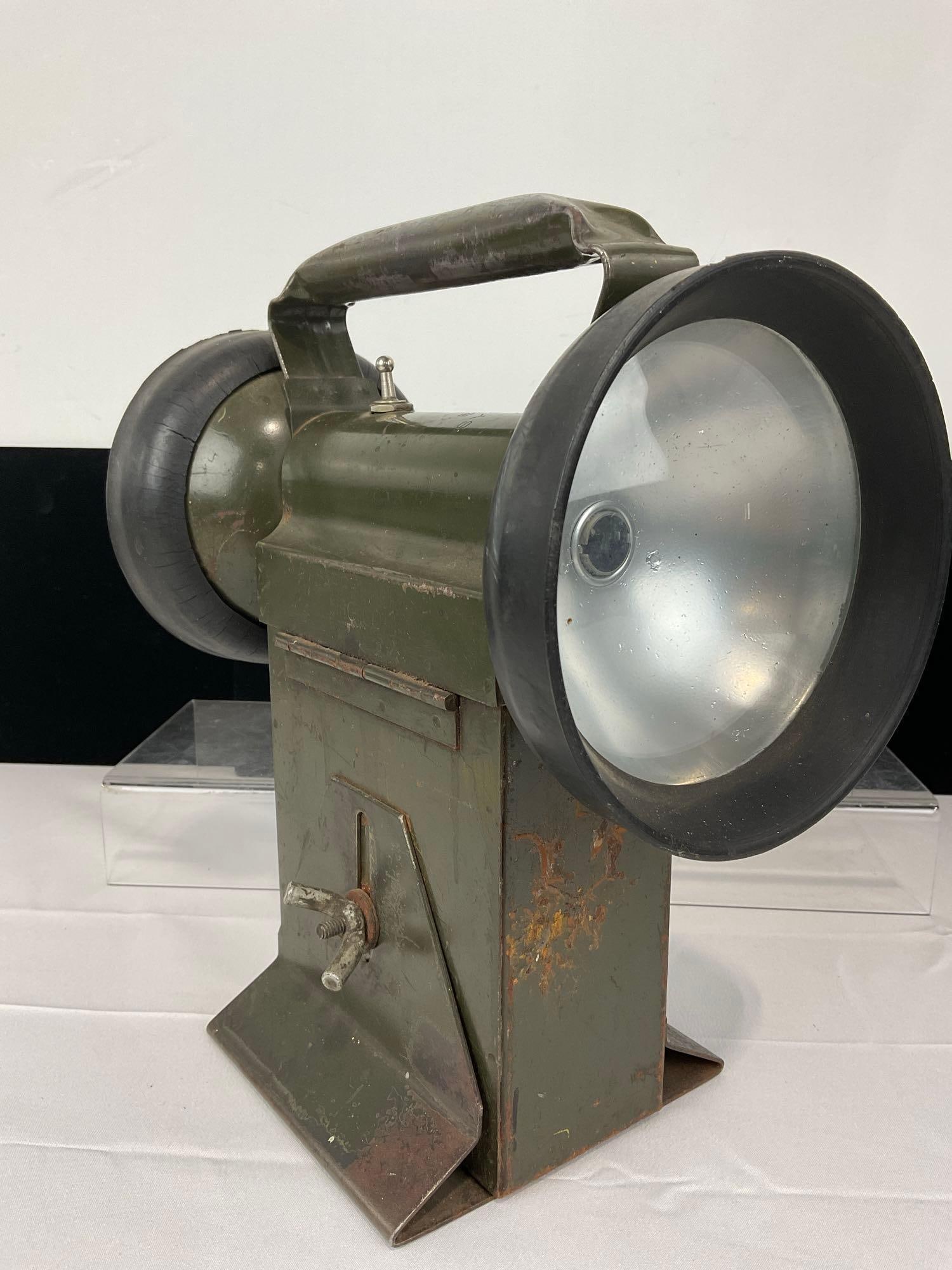 Vintage Carpenter MFG Co Bell System Dual-Head Lantern, 12h x 11w x 6d, no battery included - 4
