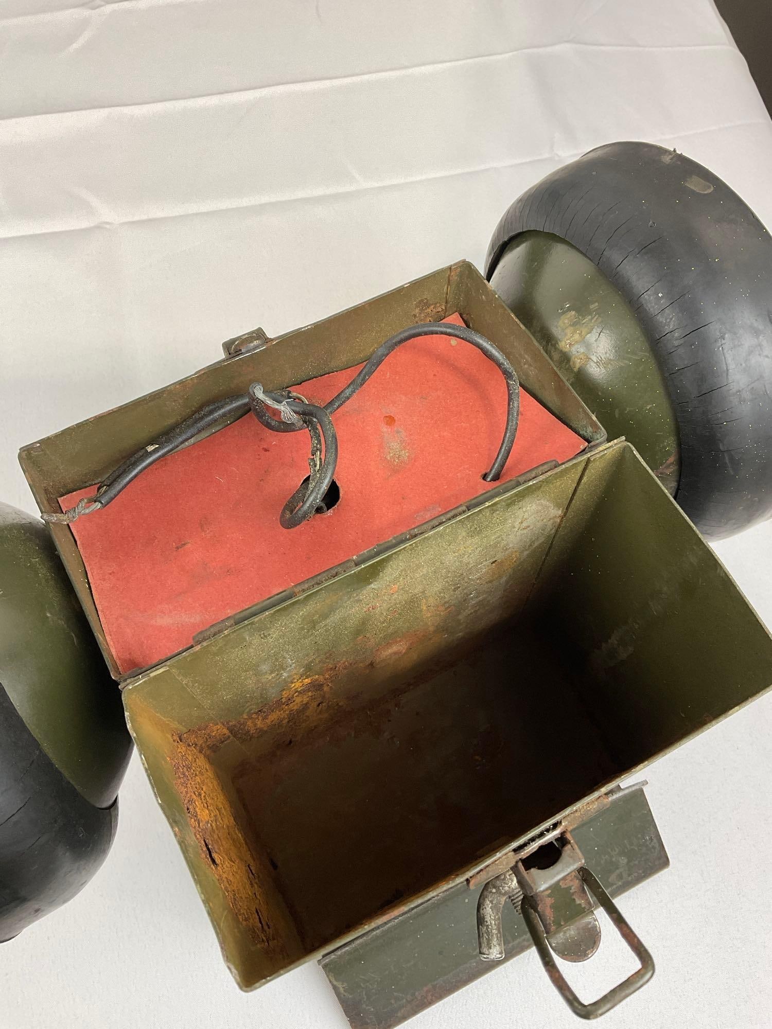 Vintage Carpenter MFG Co Bell System Dual-Head Lantern, 12h x 11w x 6d, no battery included - 6