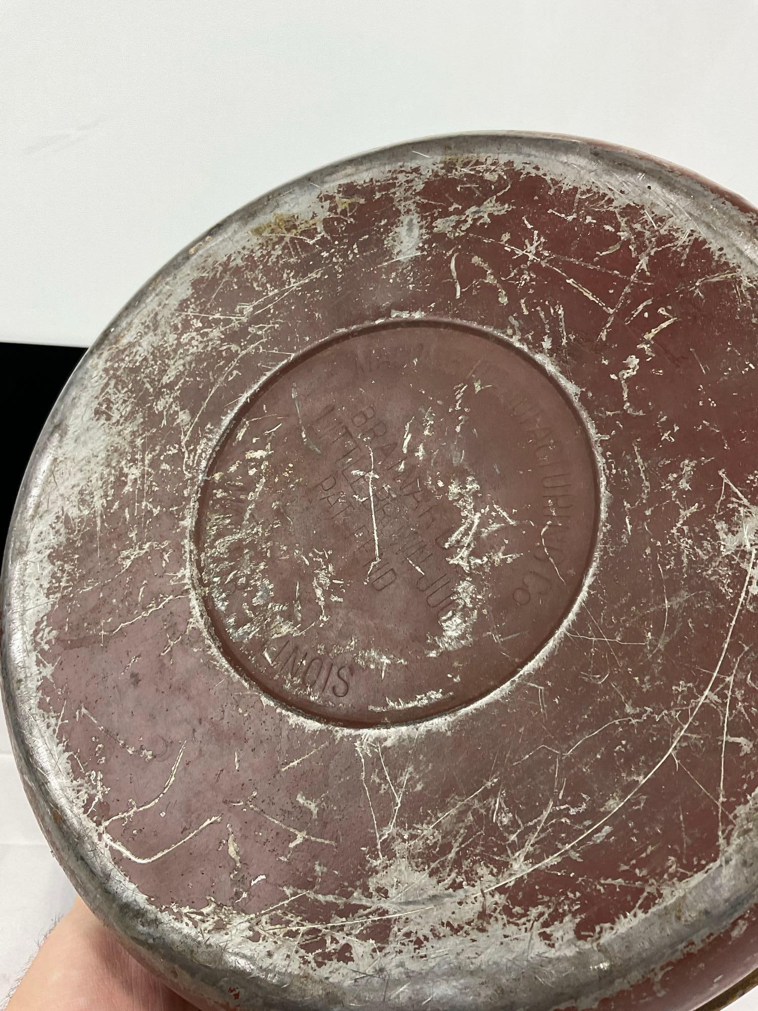 Early 20th Century Brainards Little Brown Jug, by Macomb MFG Co, Insulated Liquid Container, 14x10 - 6