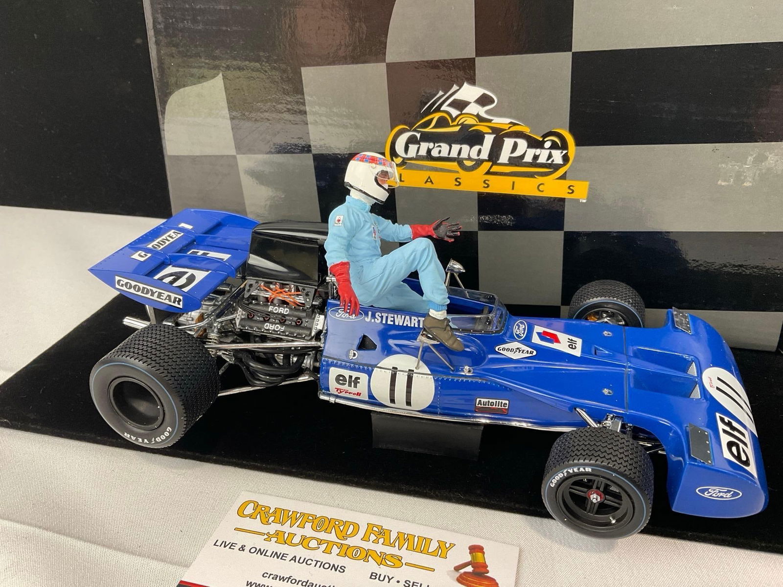 Grand Prix Classics 1971 Tyrrell Ford 11 J. Stewart 1/43 Scale Diecast Car Model Orig Box - 2