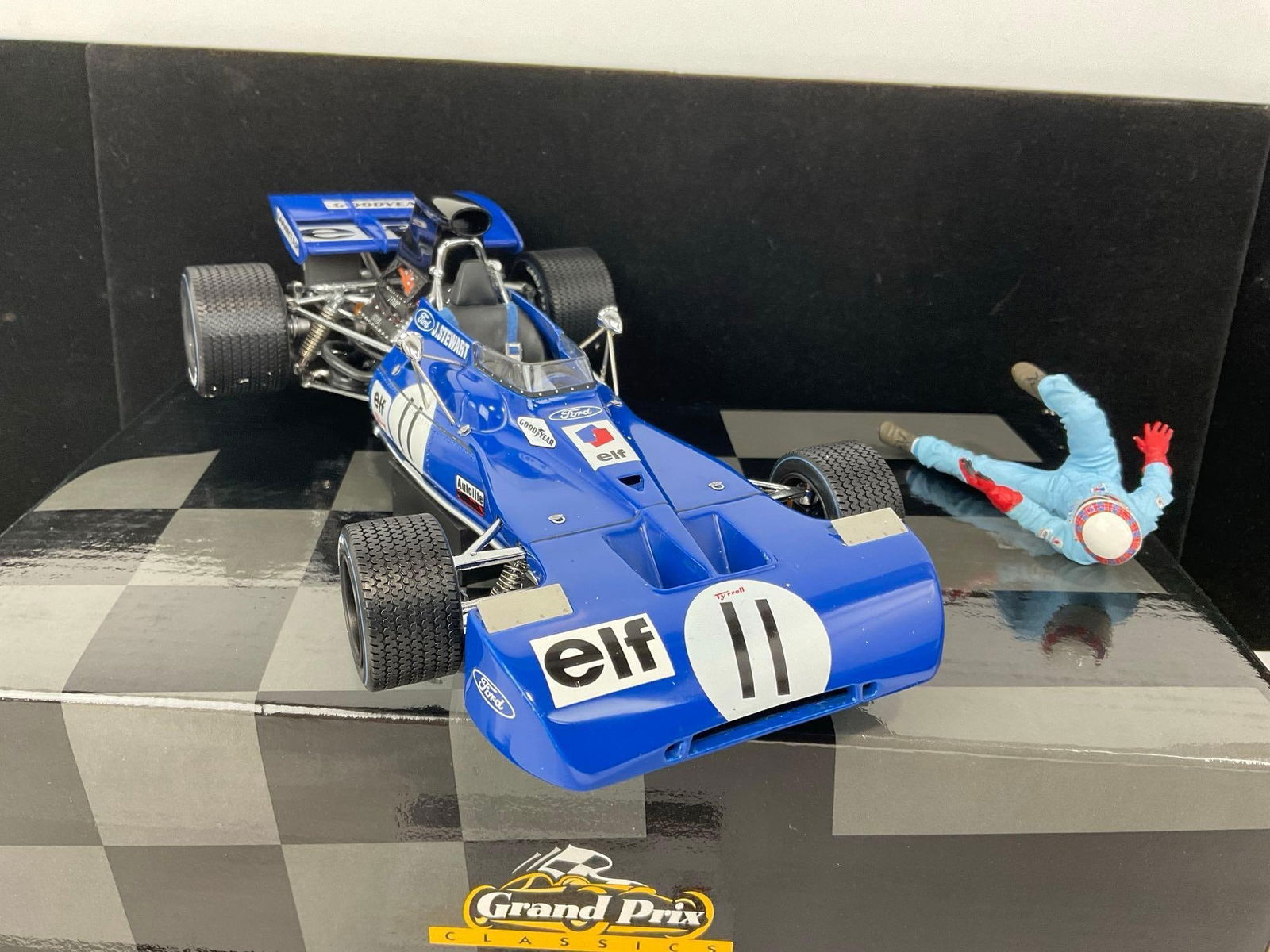 Grand Prix Classics 1971 Tyrrell Ford 11 J. Stewart 1/43 Scale Diecast Car Model Orig Box - 3