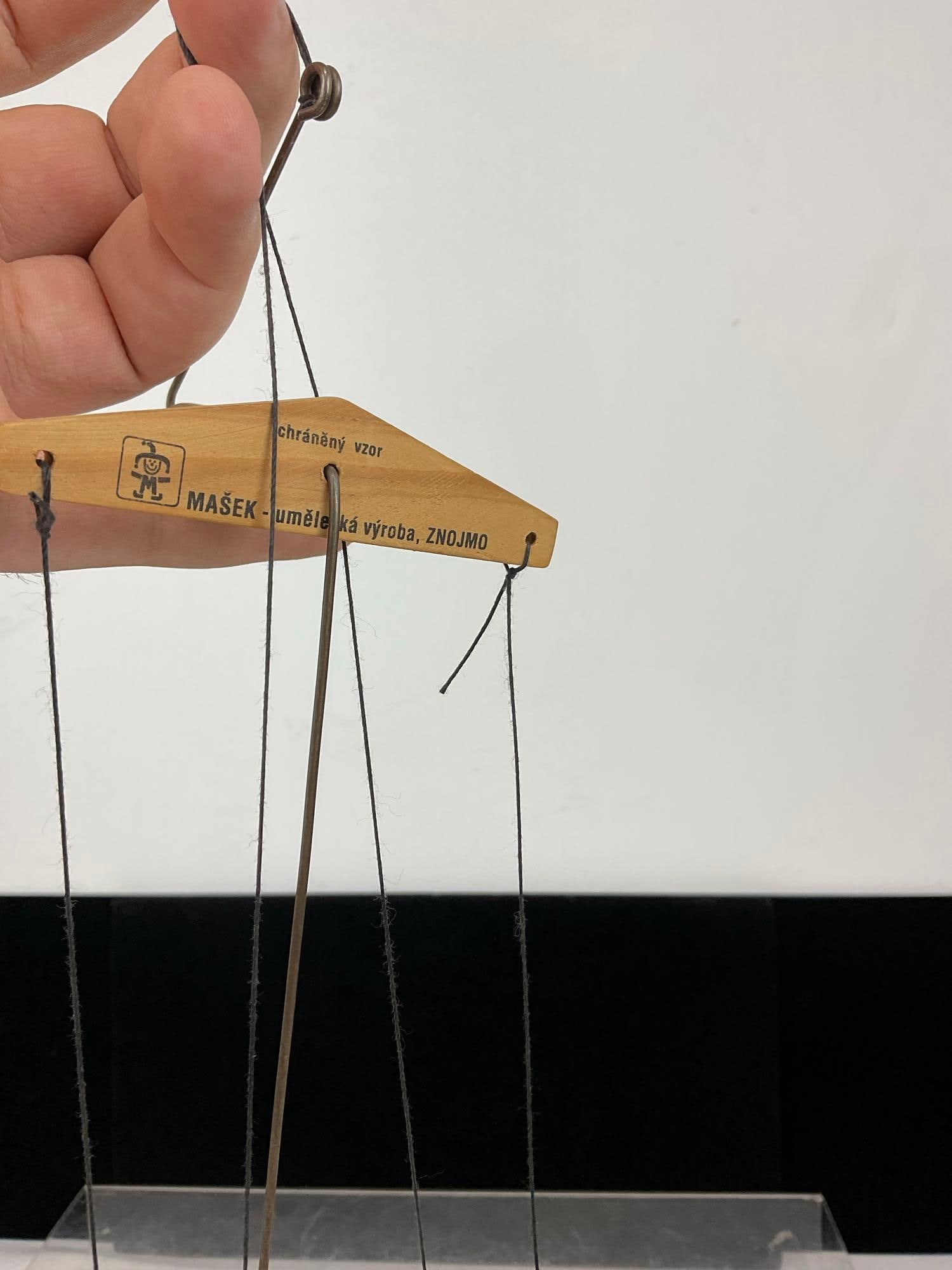 Vintage Masek Wooden Handmade Pinocchio Puppet, 19h x 5w x 5d inches - 6