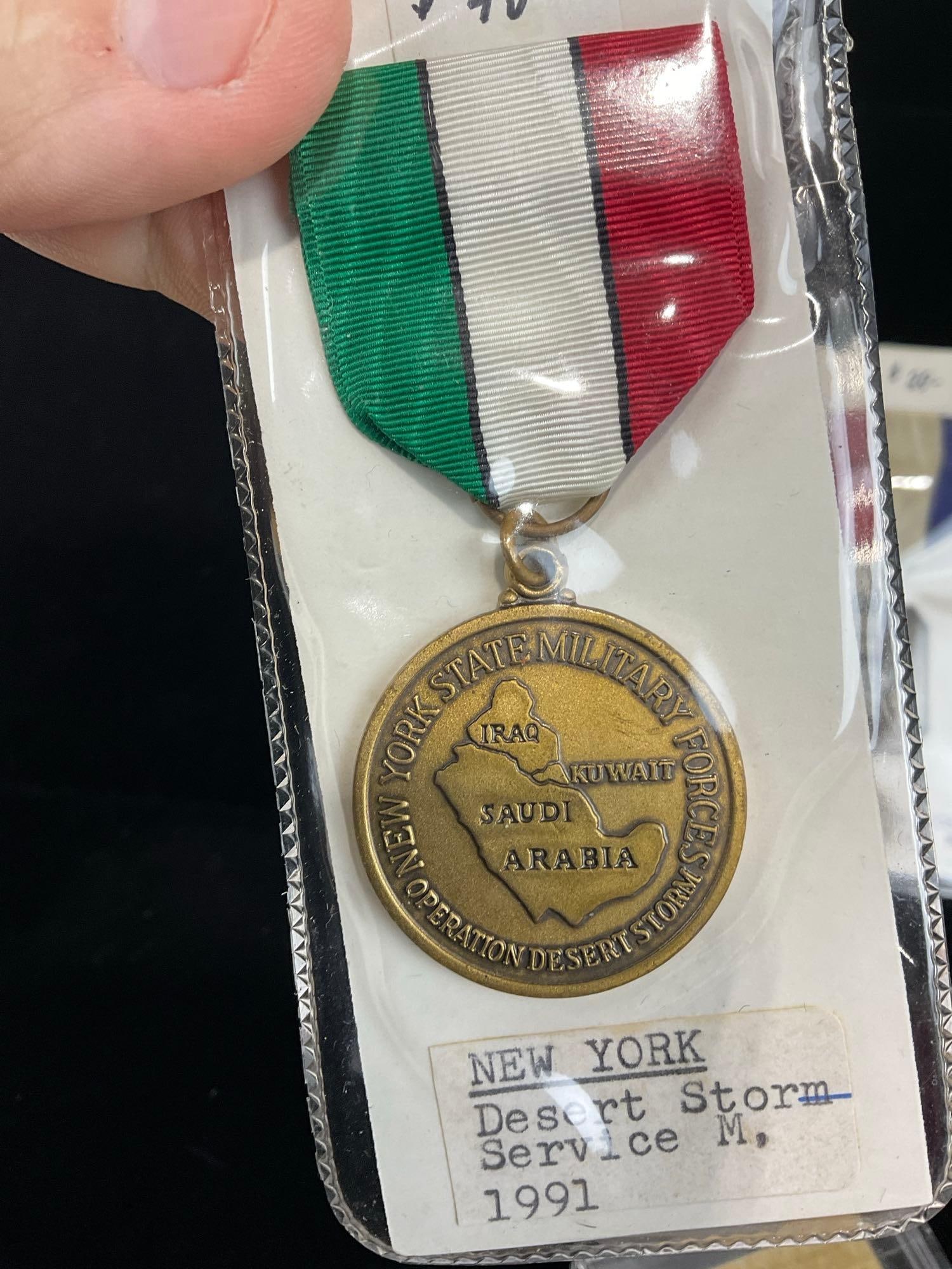 3 US Medals, Pennsylvania Wayne Country, New York Desert Storm Serv. & A.A.U. Jr Olympics Wrestling - 4