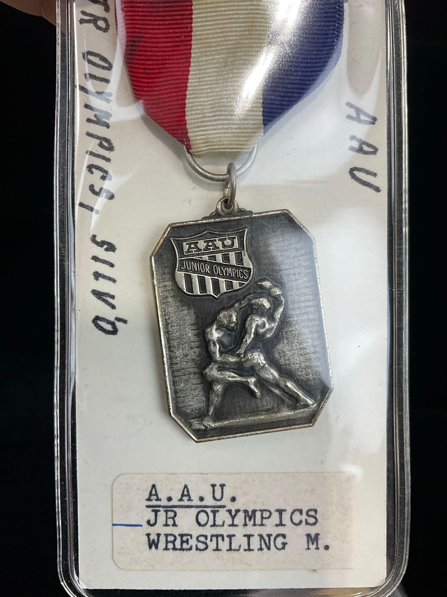 3 US Medals, Pennsylvania Wayne Country, New York Desert Storm Serv. & A.A.U. Jr Olympics Wrestling - 5