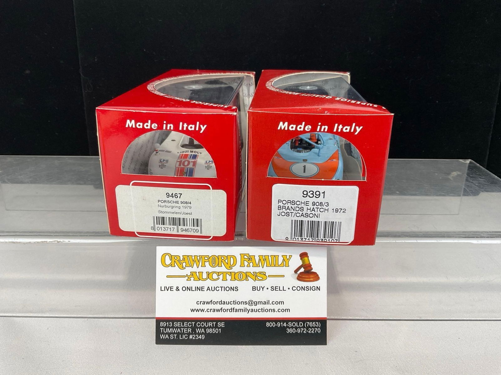 Pair of Model Best Porsche 908/3 & /4, driven by Joest, 1/43 Scale Diecast Car Model orig box - 4