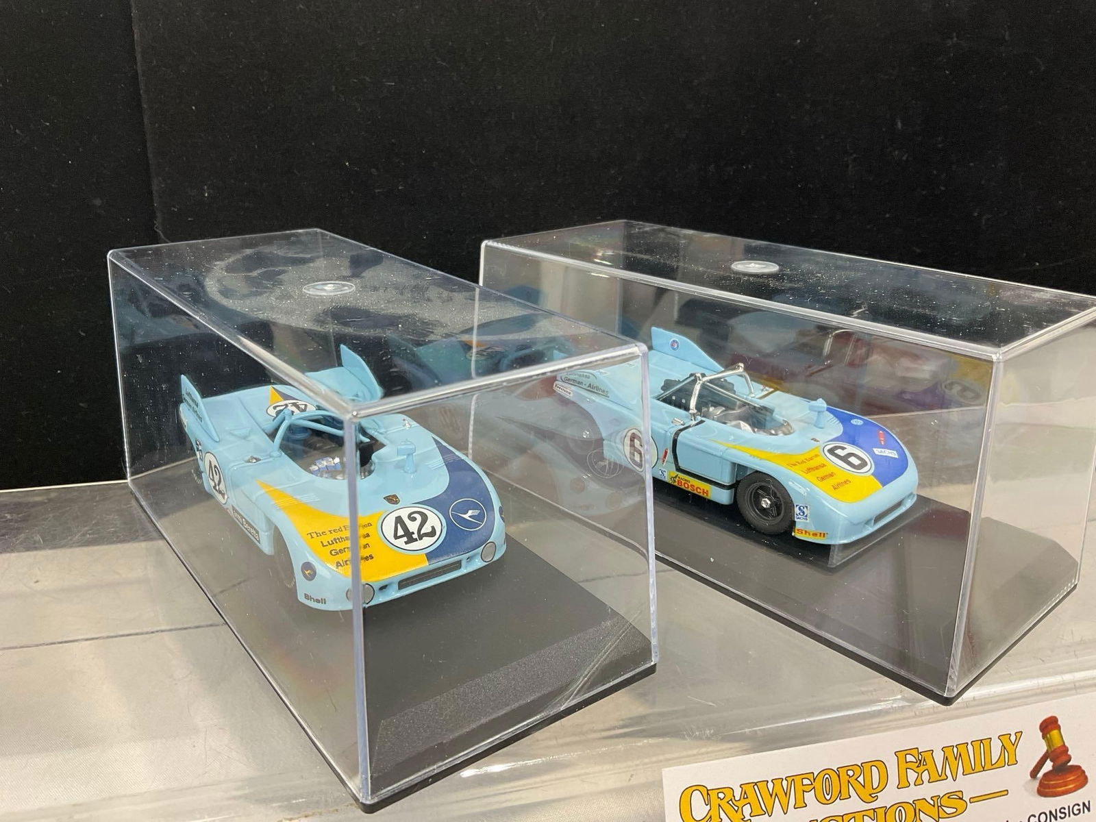 Pair of Model Best Porsche 908/3 driven by Joest, 1/43 Scale Diecast Car Model orig boxes - 6