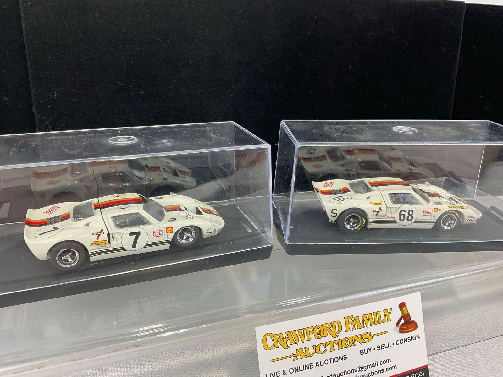 Pair of Bang Models, 1969 Ford GT 40 Watkins Glen & LM, 1/43 Scale Diecast Car Model orig boxes - 4