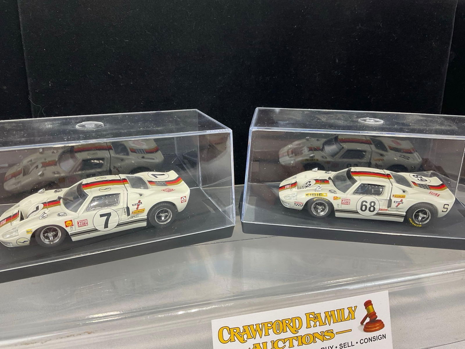 Pair of Bang Models, 1969 Ford GT 40 Watkins Glen & LM, 1/43 Scale Diecast Car Model orig boxes - 5