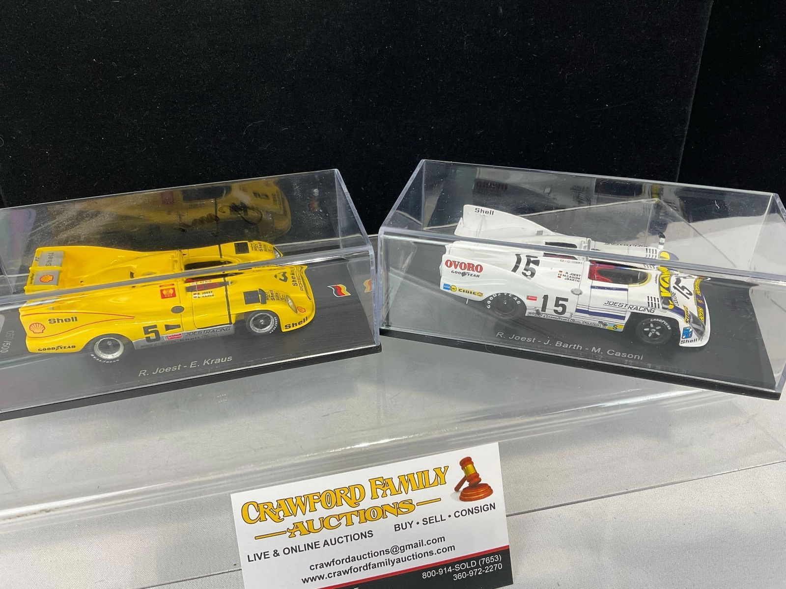 Pair of Spark, Porsche 908 Models, 1 Signed by Joest, 1/43 Scale Diecast Car Model orig boxes - 4
