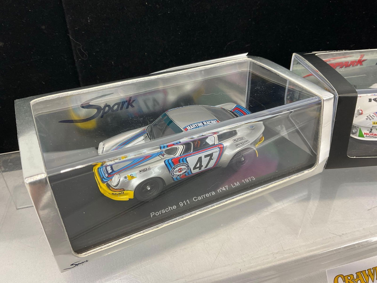 Pair of Porsche 1973 911 Carrera LM/1980 935, driven by Joest, 1/43 Scale Diecast Car Model orig ... - 2