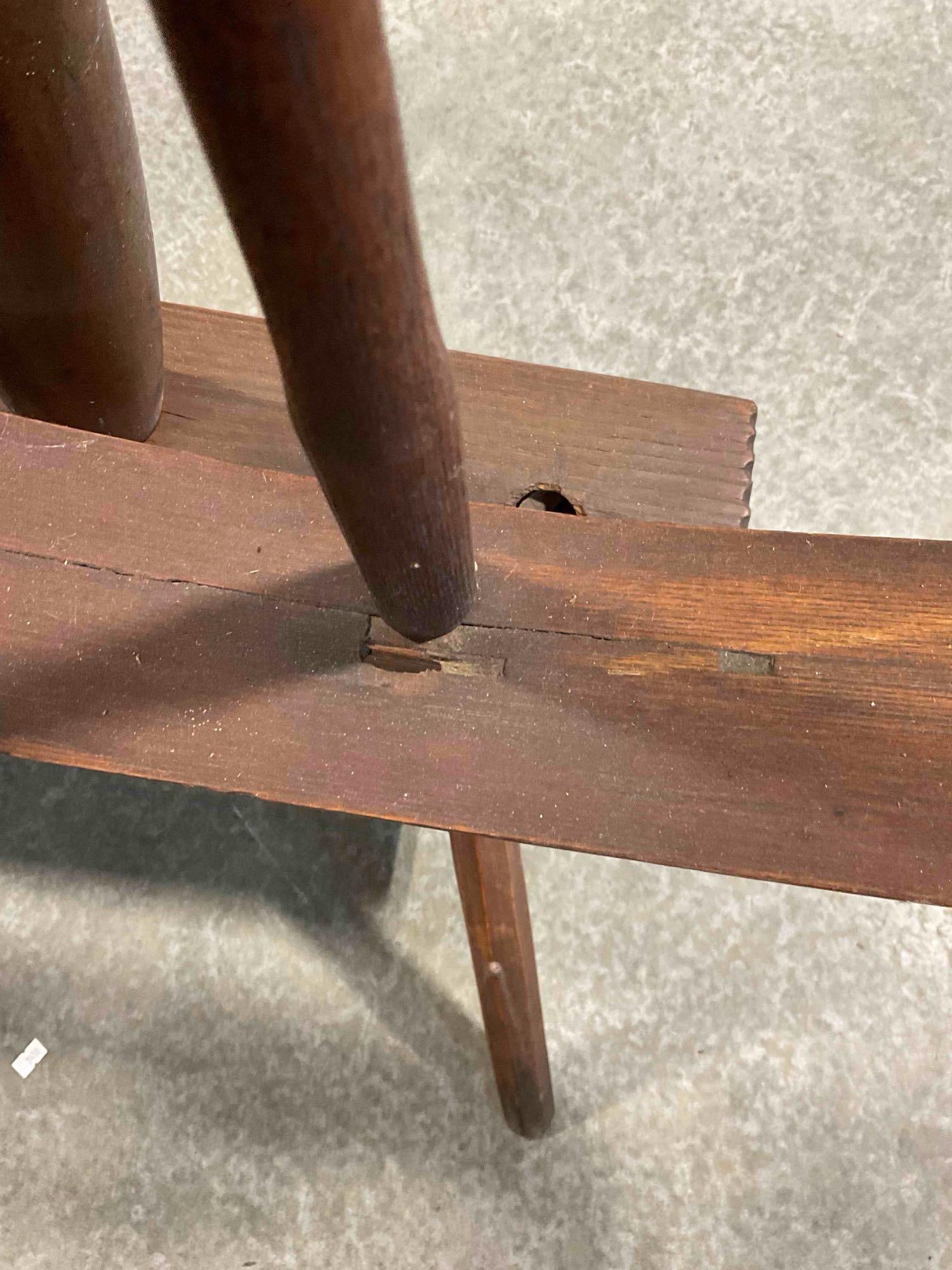 Impressive Large Antique Wooden Walking Spinning Great Wheel. Excellent Condition. See pics. - 6