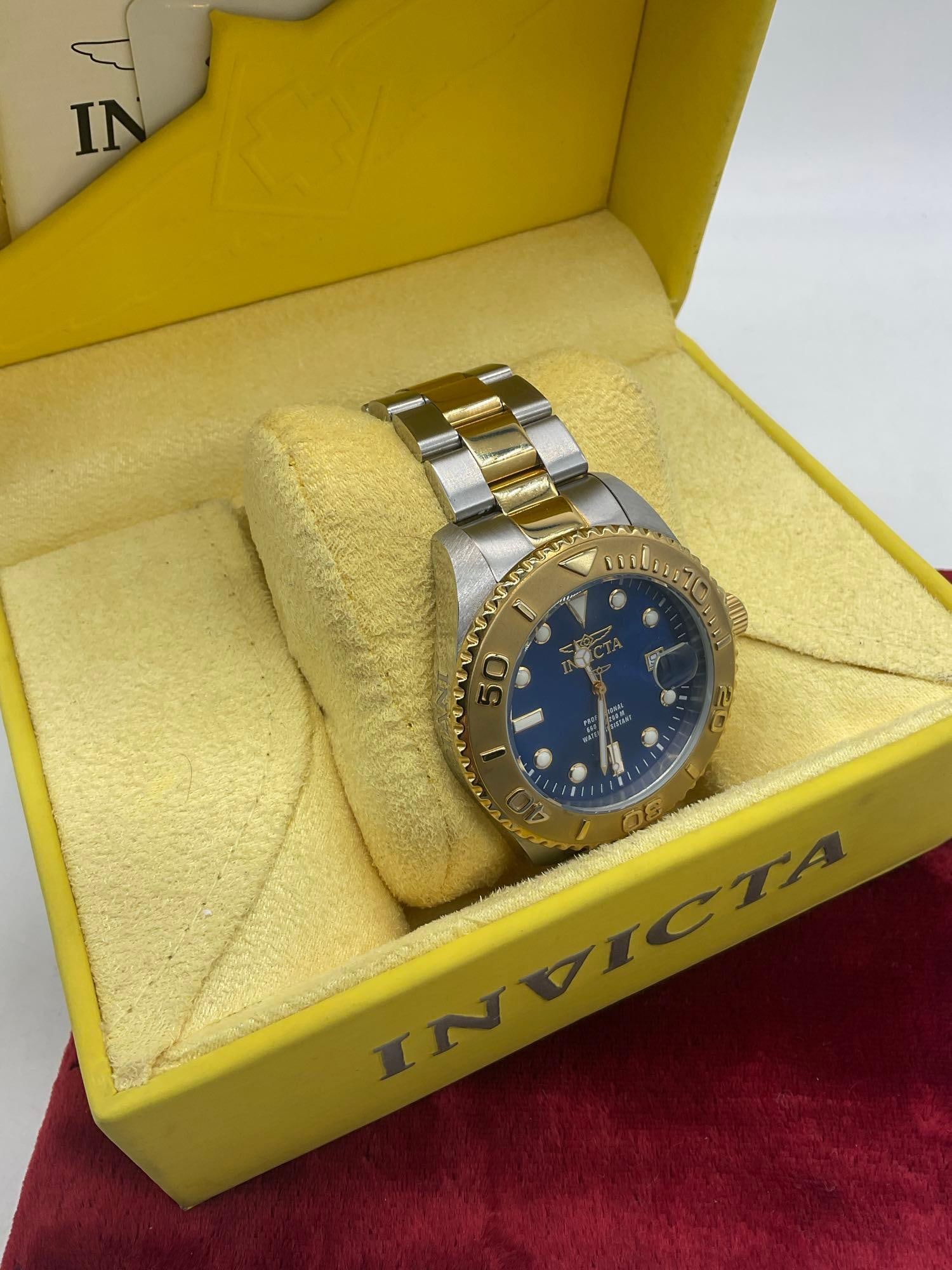 Like New Men's Diver Invicta Chronograph Wrist watch Model # 15181 comes w/ paperwork & box - 4