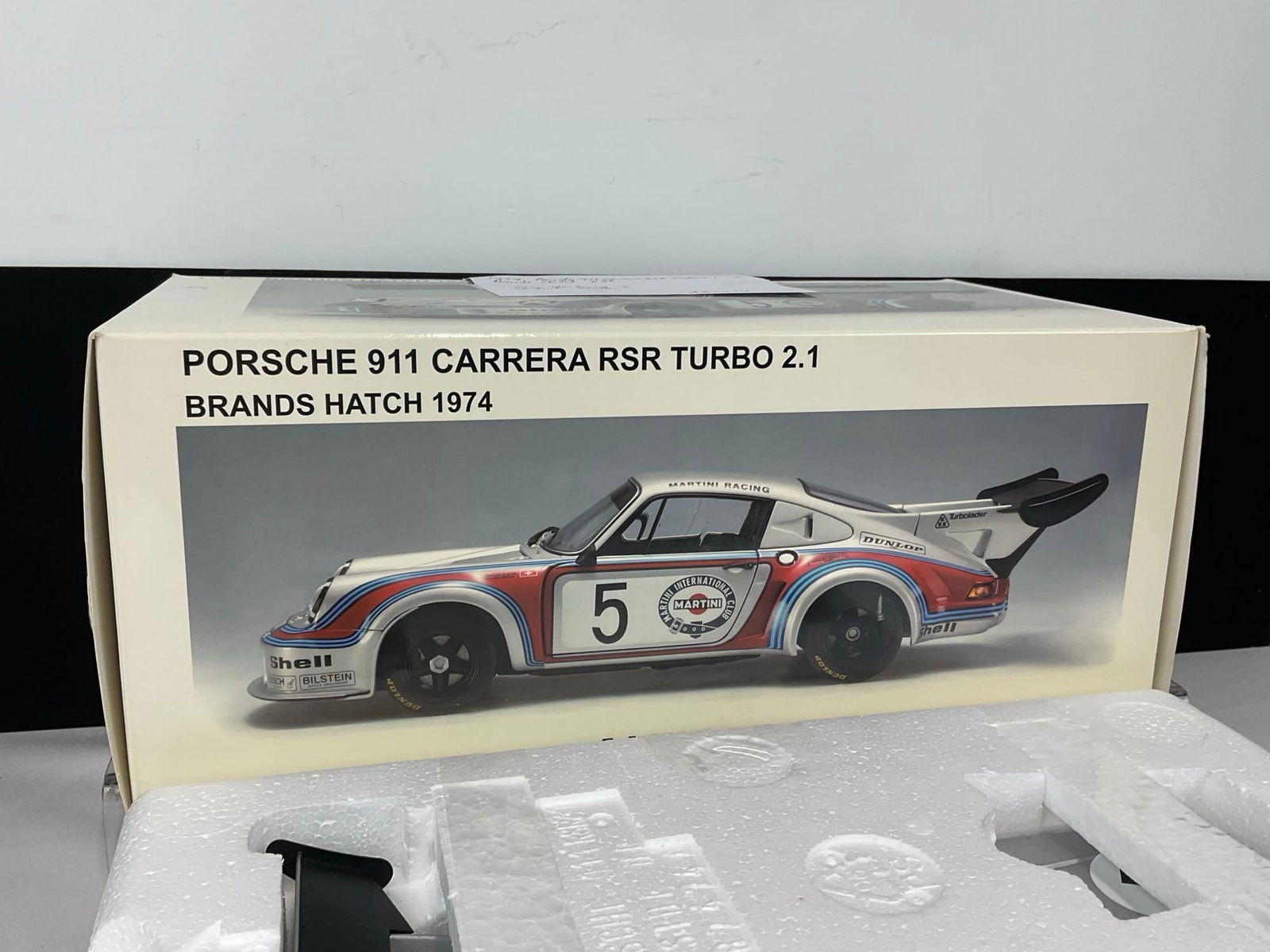 AutoArt 1974 Porsche 911 Carrera RSR Signed by Gijs Van Lennep 1/18 Scale Diecast Car Model orig ... - 5