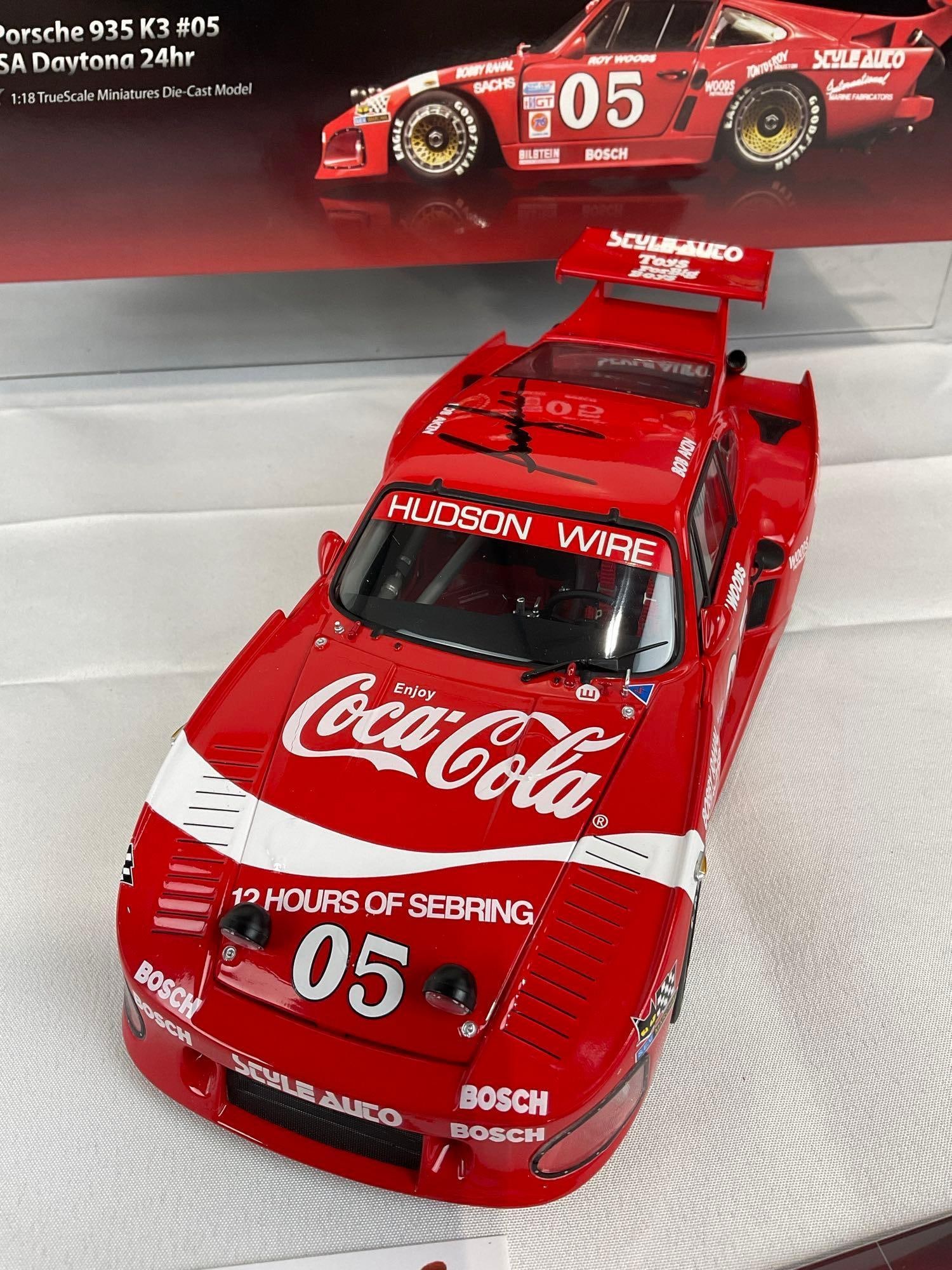 TrueScale 1980 Porsche 935 3 IMSA Daytona 24H, Signed by Bobby Radal, 1/18 Scale Diecast Car Model - 6