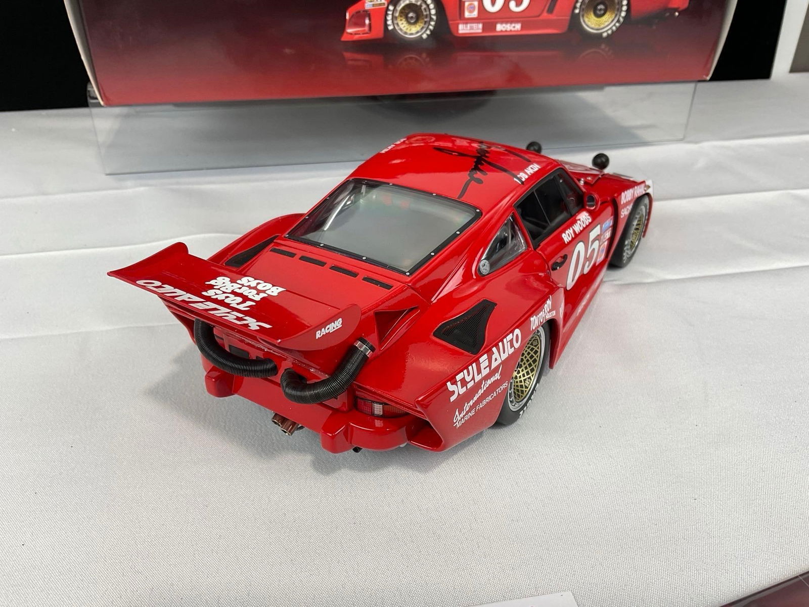 TrueScale 1980 Porsche 935 3 IMSA Daytona 24H, Signed by Bobby Radal, 1/18 Scale Diecast Car Model - 8