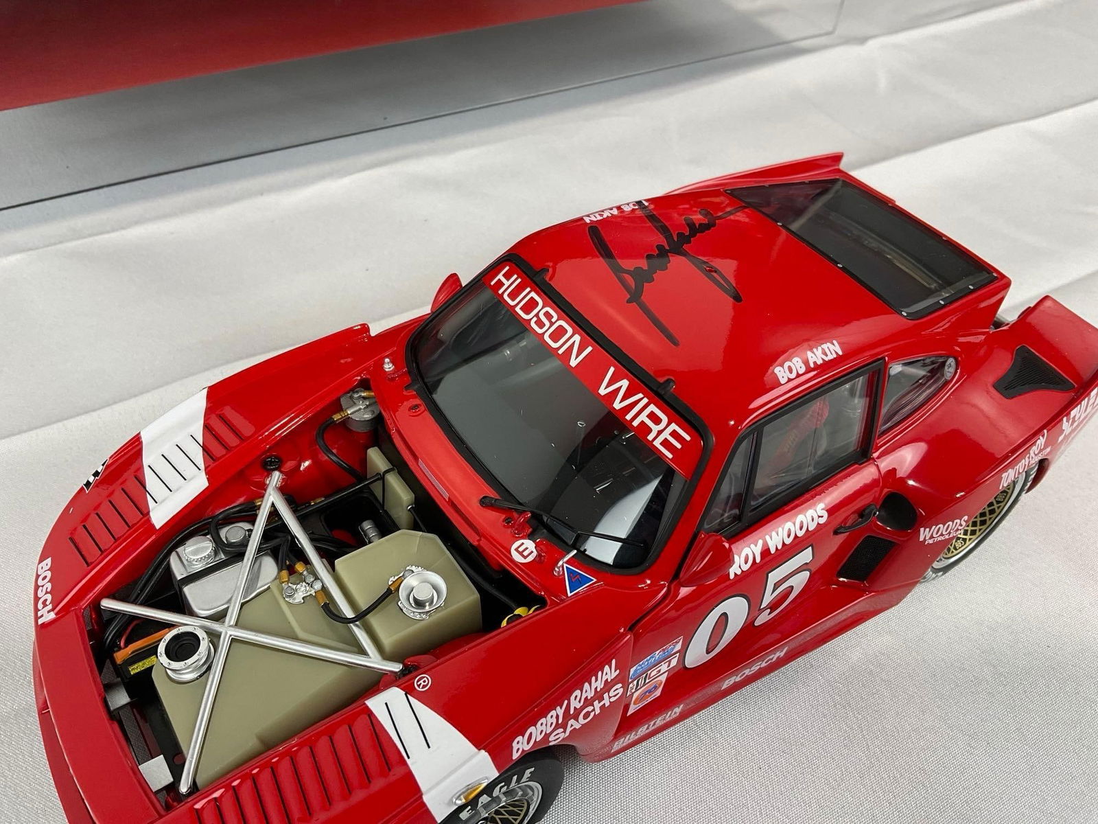 TrueScale 1980 Porsche 935 3 IMSA Daytona 24H, Signed by Bobby Radal, 1/18 Scale Diecast Car Model - 9