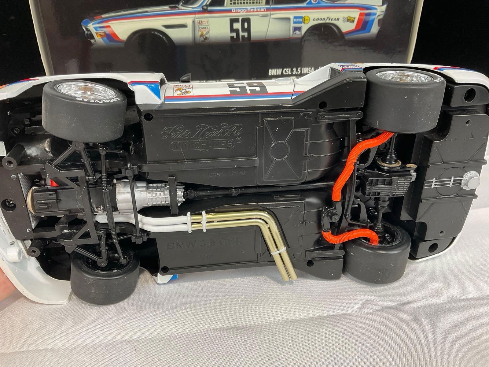 Minichamps 1976 BMW CSL 3.5 Daytona Signed by Brian Redman, 1/18 Scale Diecast Car Model orig box - 6