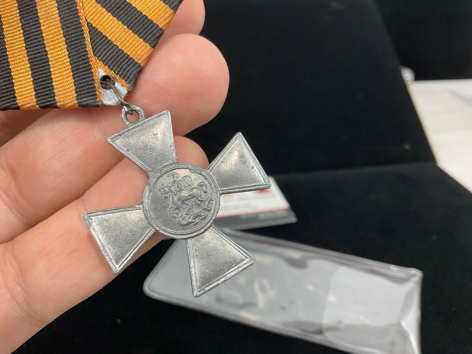 Antique Pre-1856 Imperial Russia, Cross of the Order of St George, 4th class, Maltese style Cross - 3