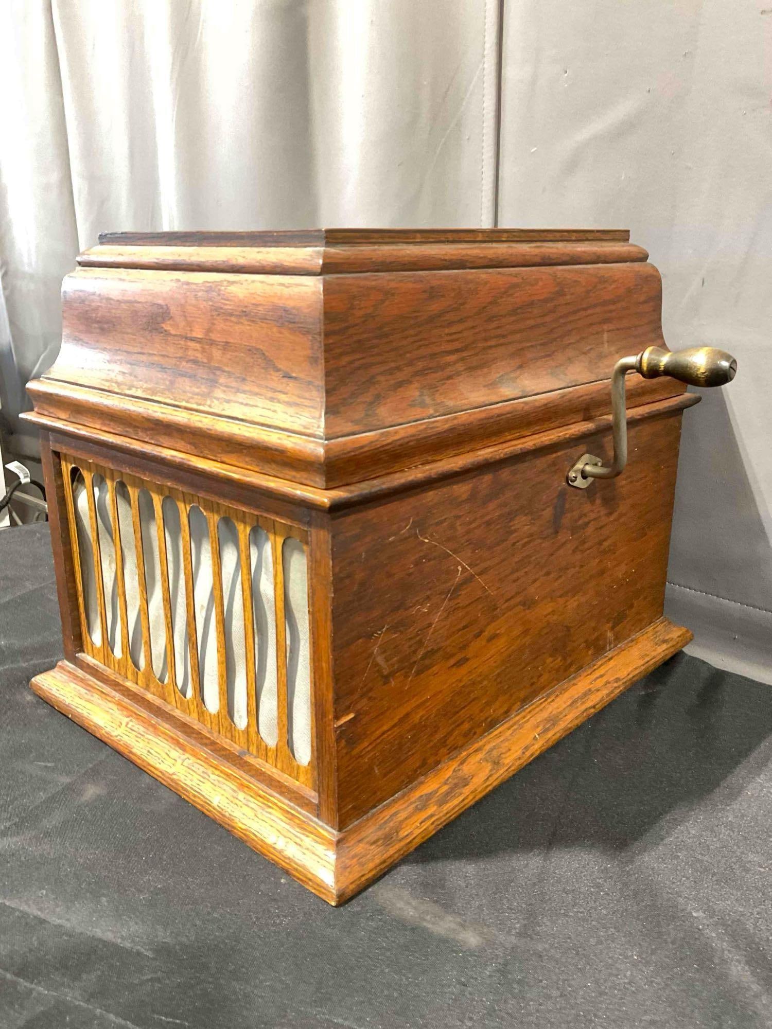 Antique Thomas Edison Cylinder Phonograph Amberola Model 30. Very Good Condition. See pics. - 6