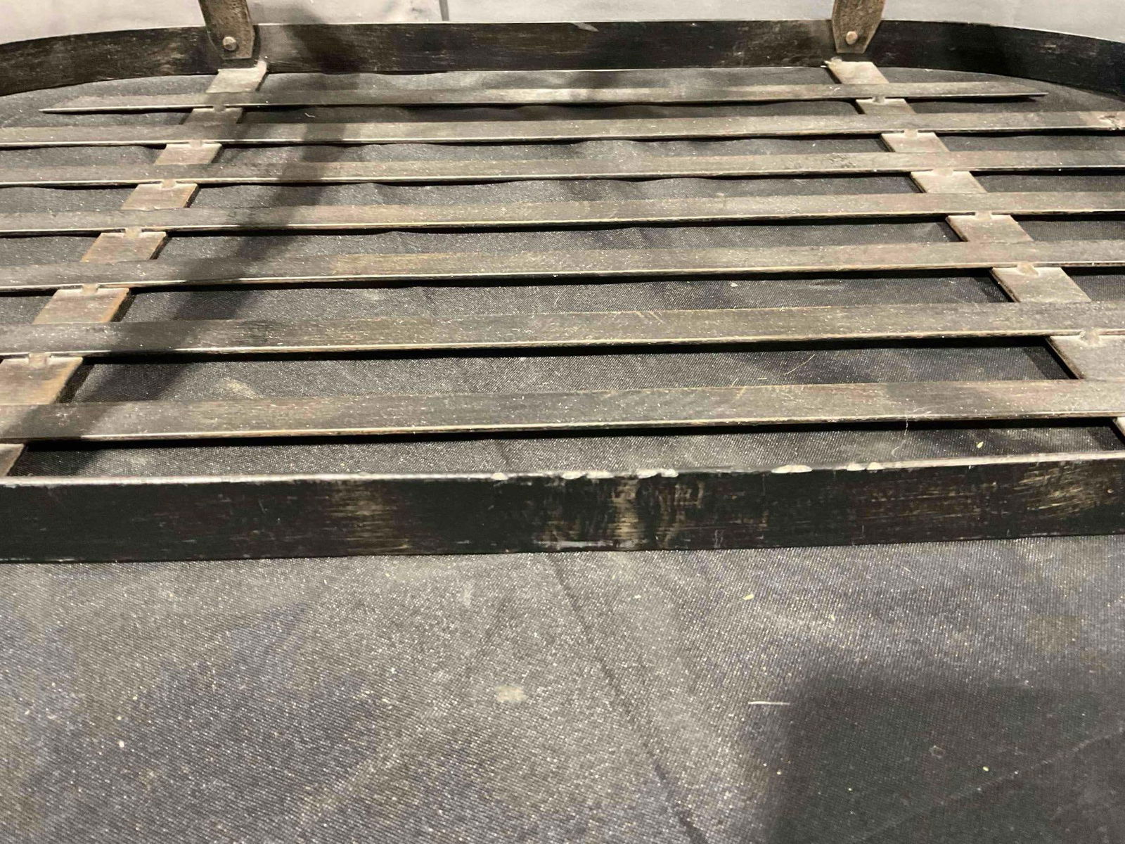 Black Painted Metal Hanging Pot Rack. Measures 33" x 16" x 12" Very Good Condition. See pics. - 4