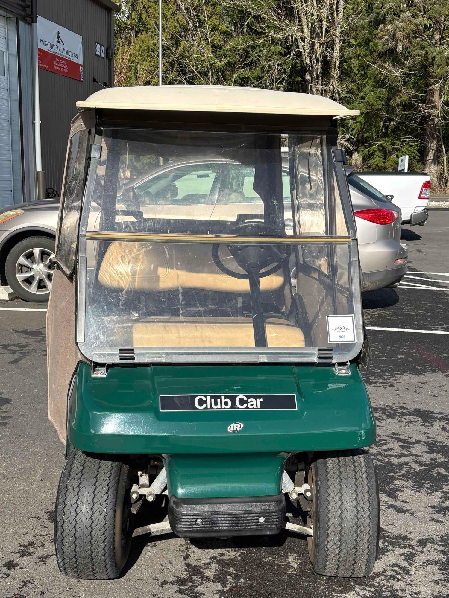 Club Car IR electric Golf cart with cover, doors & battery Charger in good condition - 2
