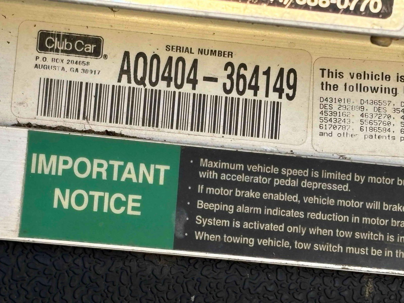 Club Car IR electric Golf cart with cover, doors & battery Charger in good condition - 8