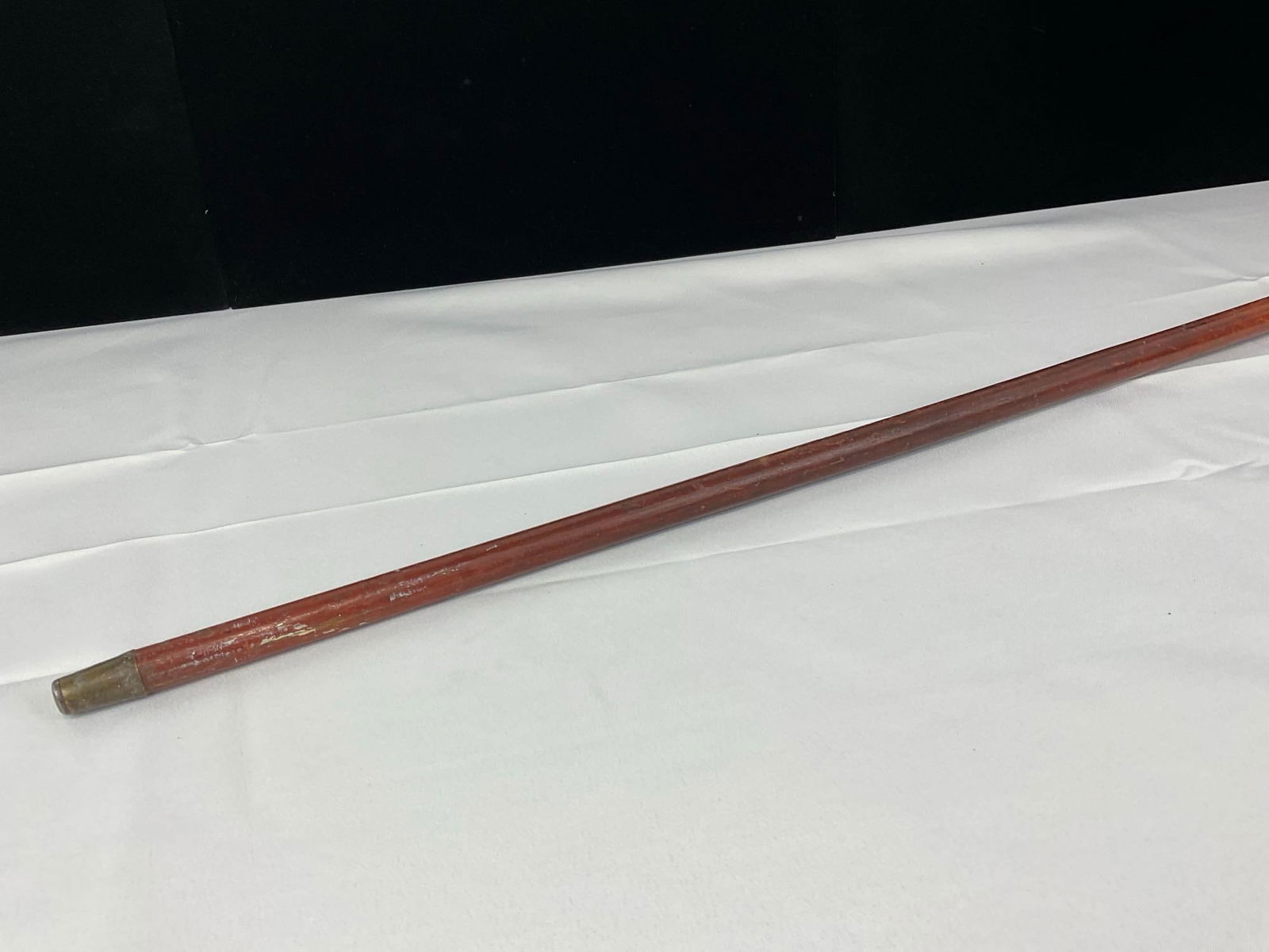 Vintage Wooden Walking Stick w/Deer Antler Handle, 37h x 6w x 3d inches - 4