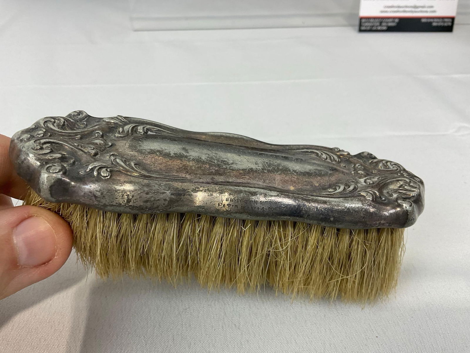 5 Silver Plated Hollowware pieces, 2 Vanity Mirrors & 3 Brushes, Quad Plate, Victor Silver Co & m... - 13