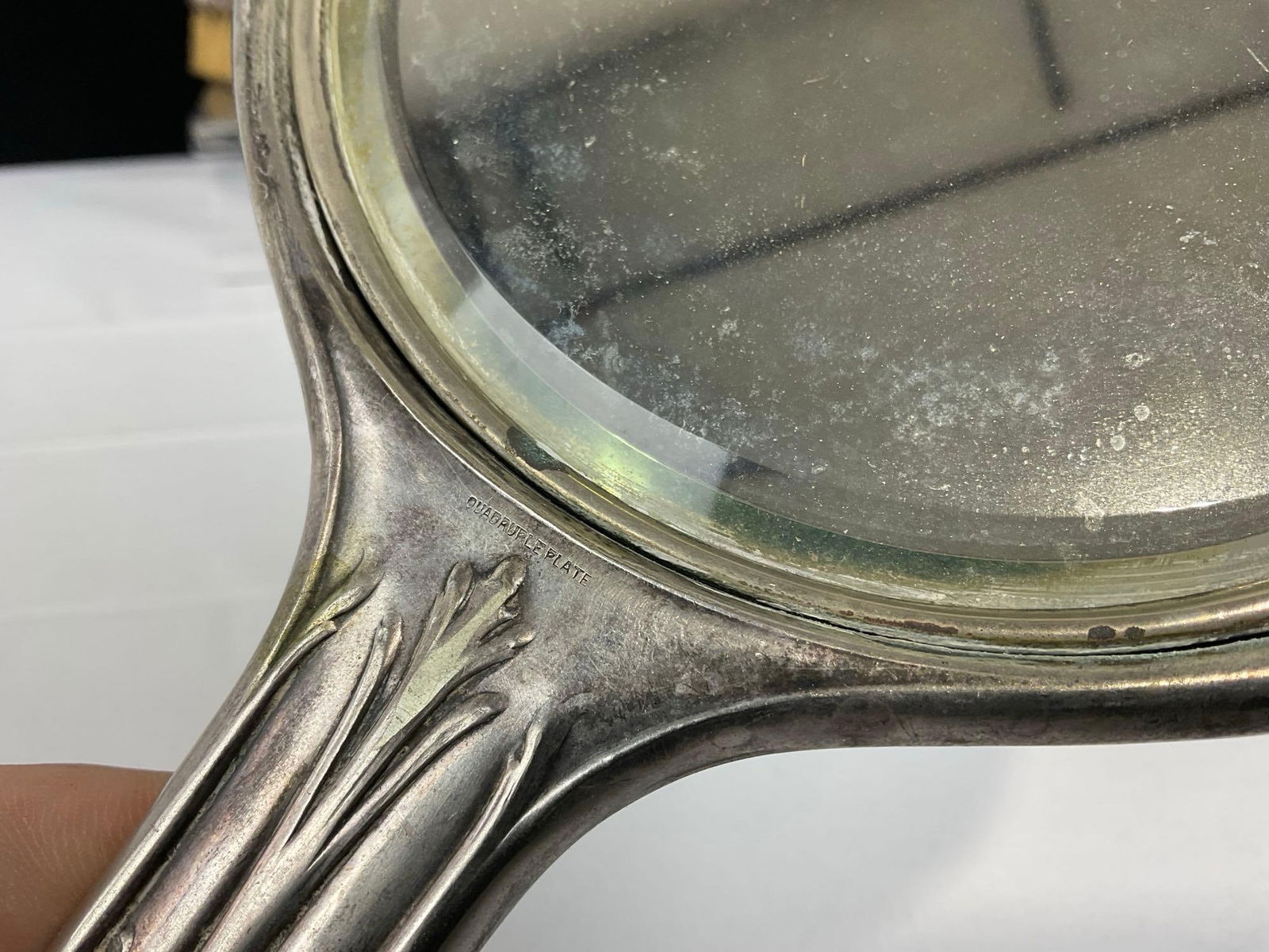 5 Silver Plated Hollowware pieces, 2 Vanity Mirrors & 3 Brushes, Quad Plate, Victor Silver Co & m... - 4