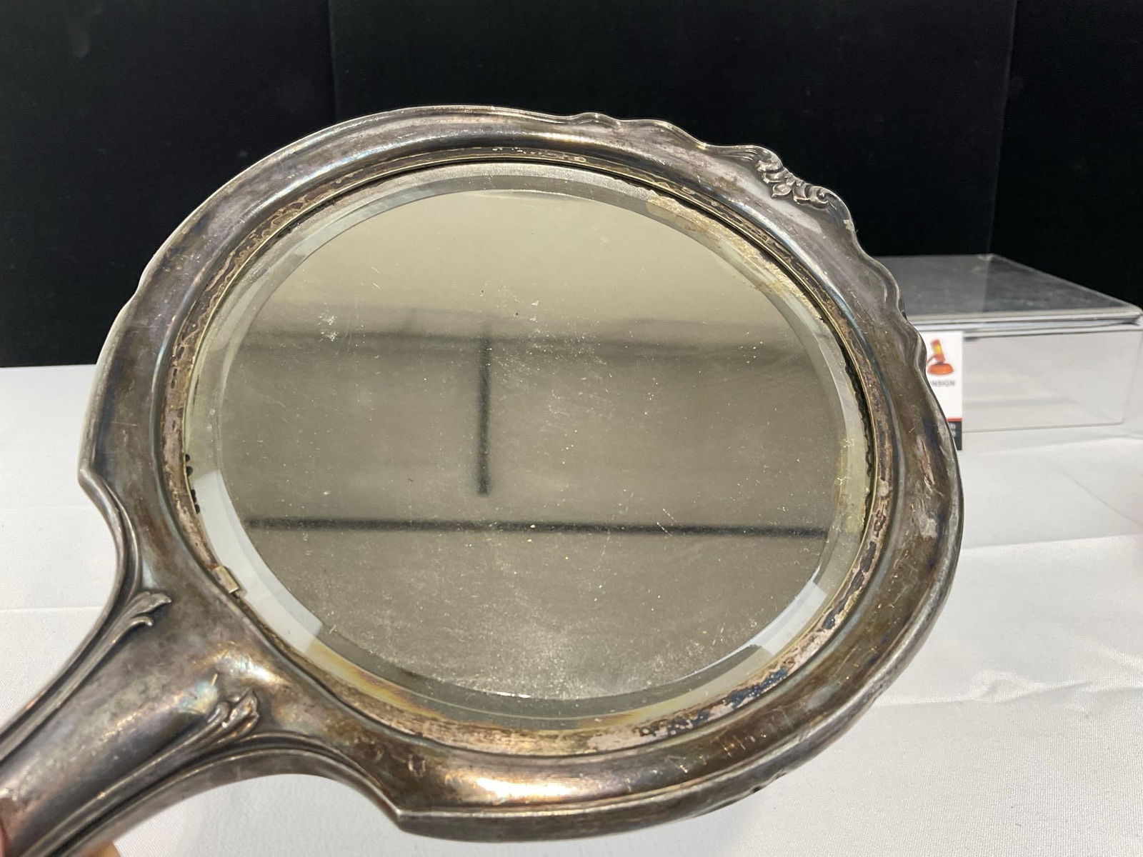 5 Silver Plated Hollowware pieces, 2 Vanity Mirrors & 3 Brushes, Quad Plate, Victor Silver Co & m... - 6