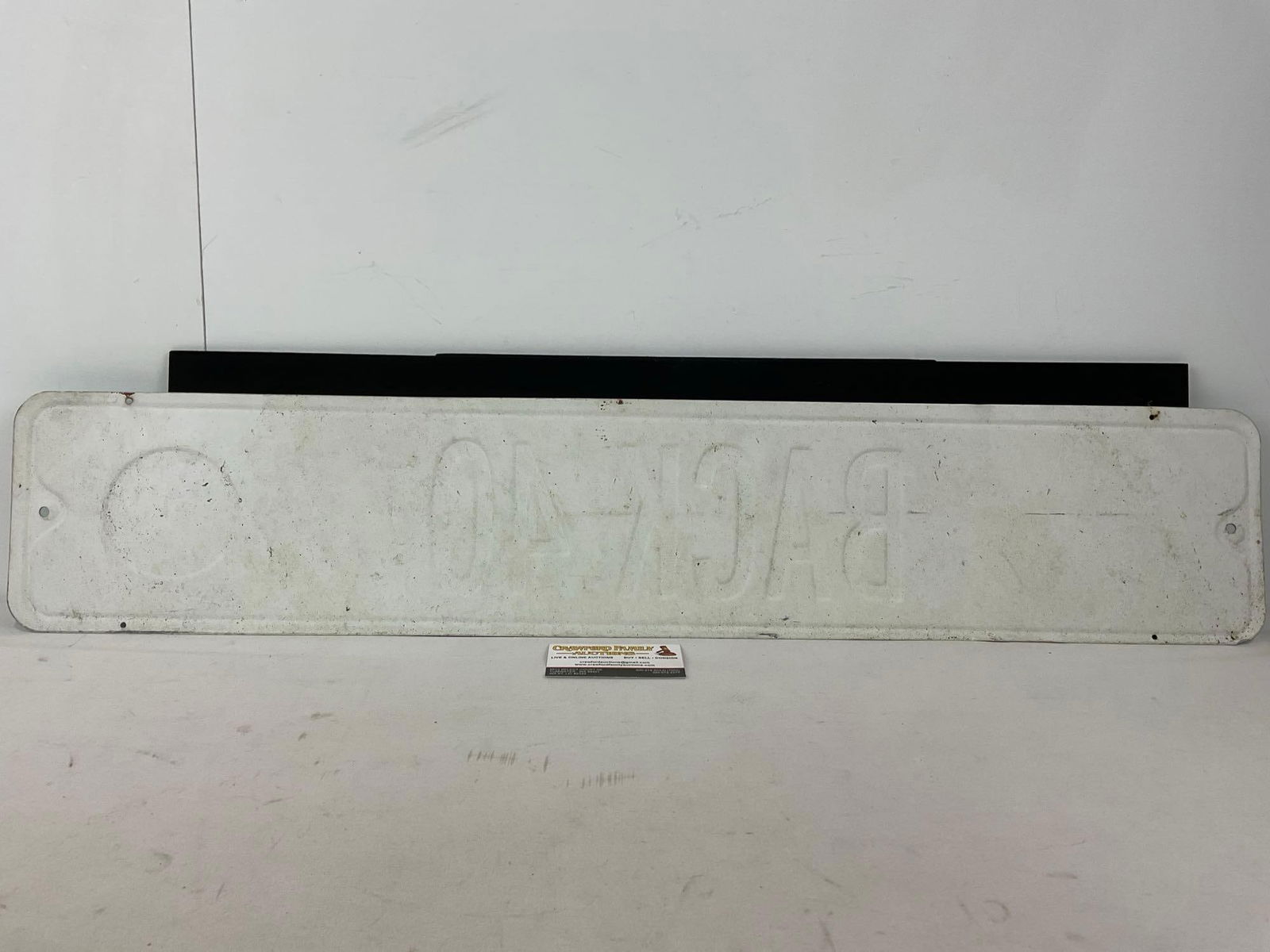 New Glarus Brewing Co. Back 40 Street Sign style piece, Wisconsin Beer company, 8x 35 inches - 4