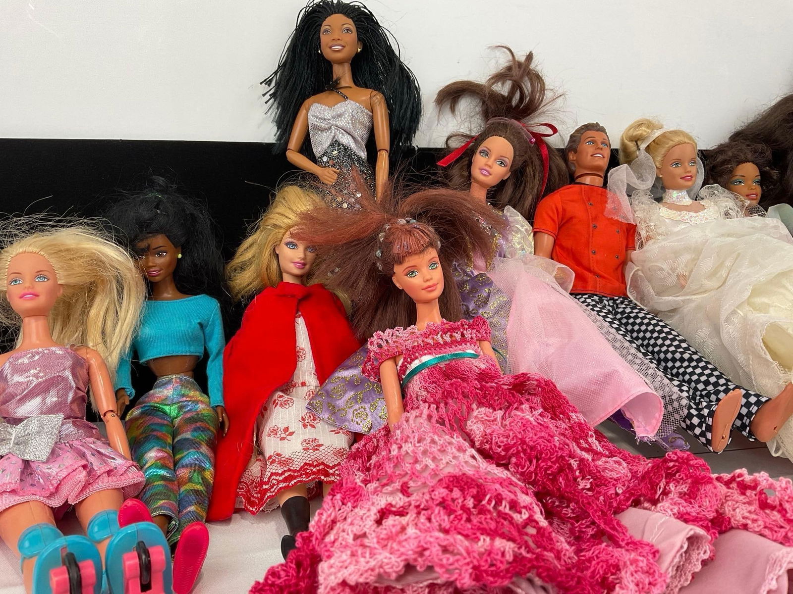 Set of 12 Barbie & Ken Dolls, from the 1990s-2000s, and more - 2