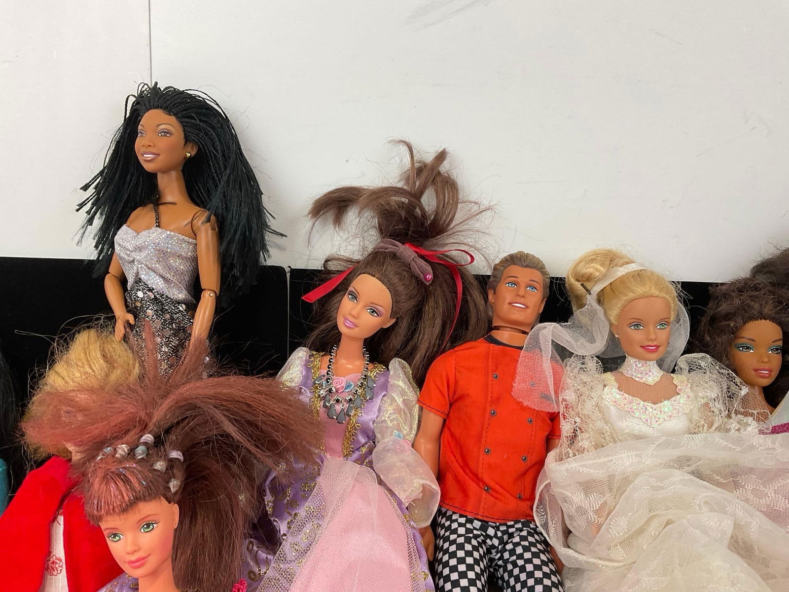 Set of 12 Barbie & Ken Dolls, from the 1990s-2000s, and more - 3